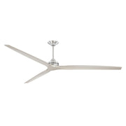 Spitfire DC Brushed Nickel 96" Ceiling Fan Motor, Blades Sold Separately