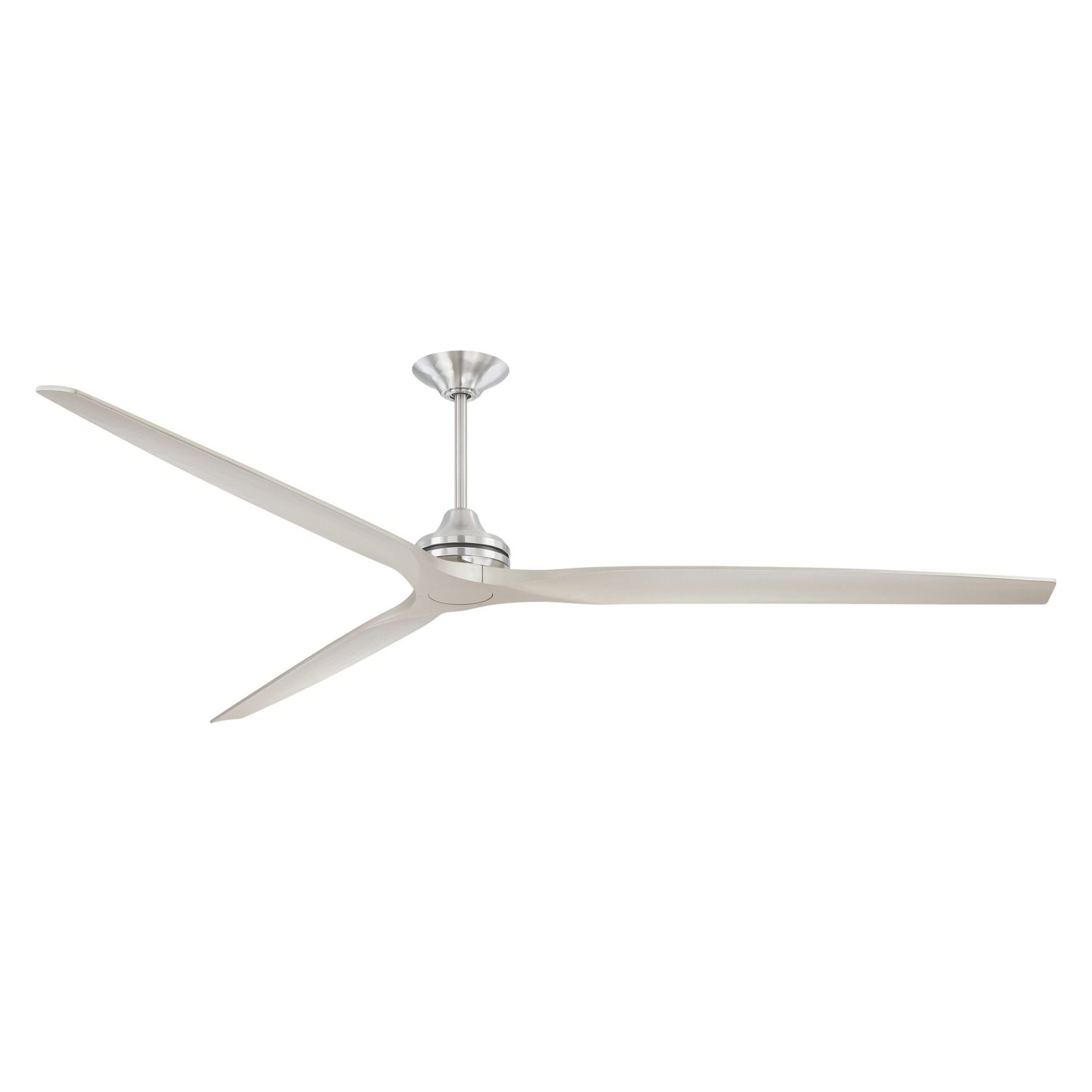 Spitfire DC Brushed Nickel 96" Ceiling Fan Motor, Blades Sold Separately