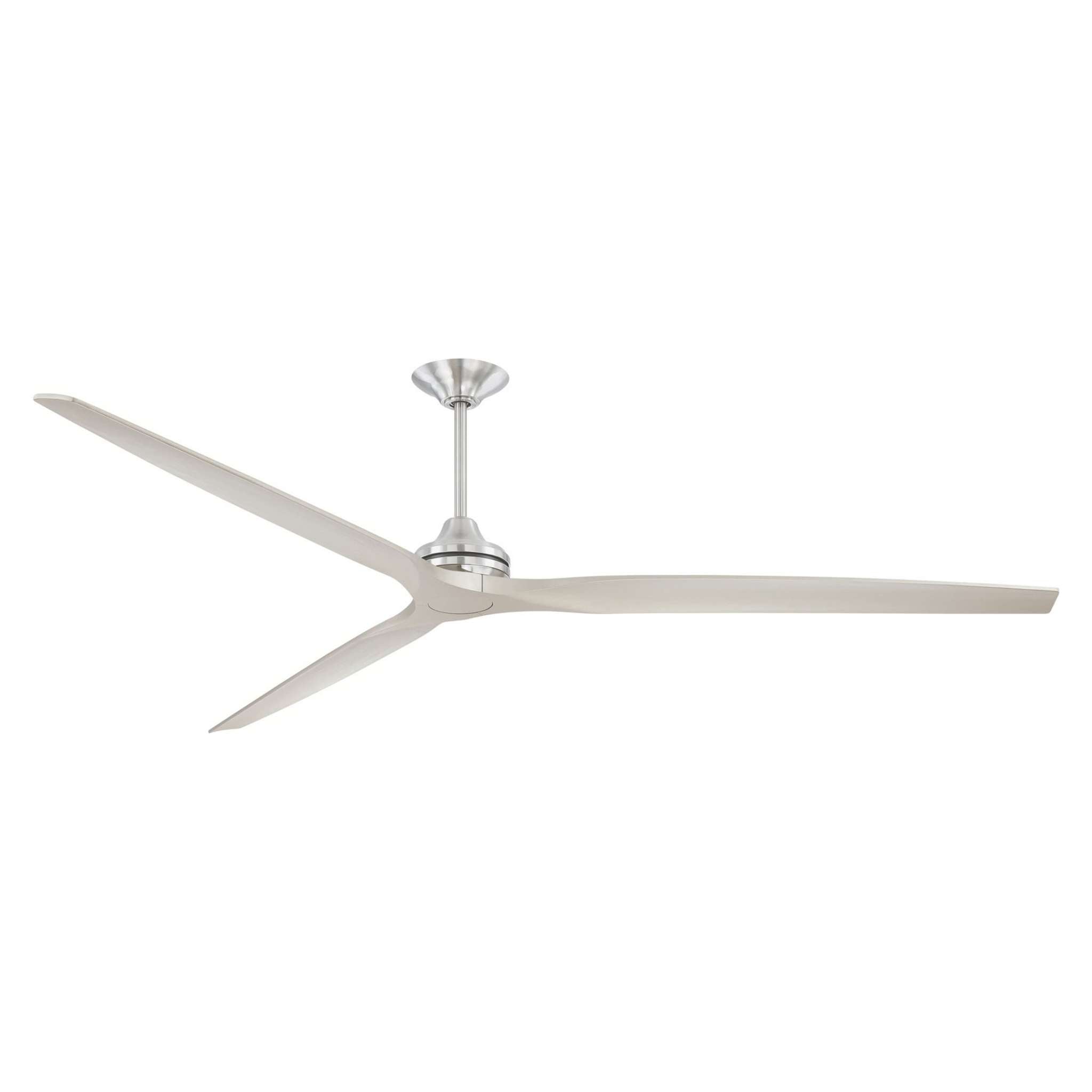 Fanimation Spitfire 96 in DC Ceiling Fan Motor Brushed Nickel - Blades Sold Separately