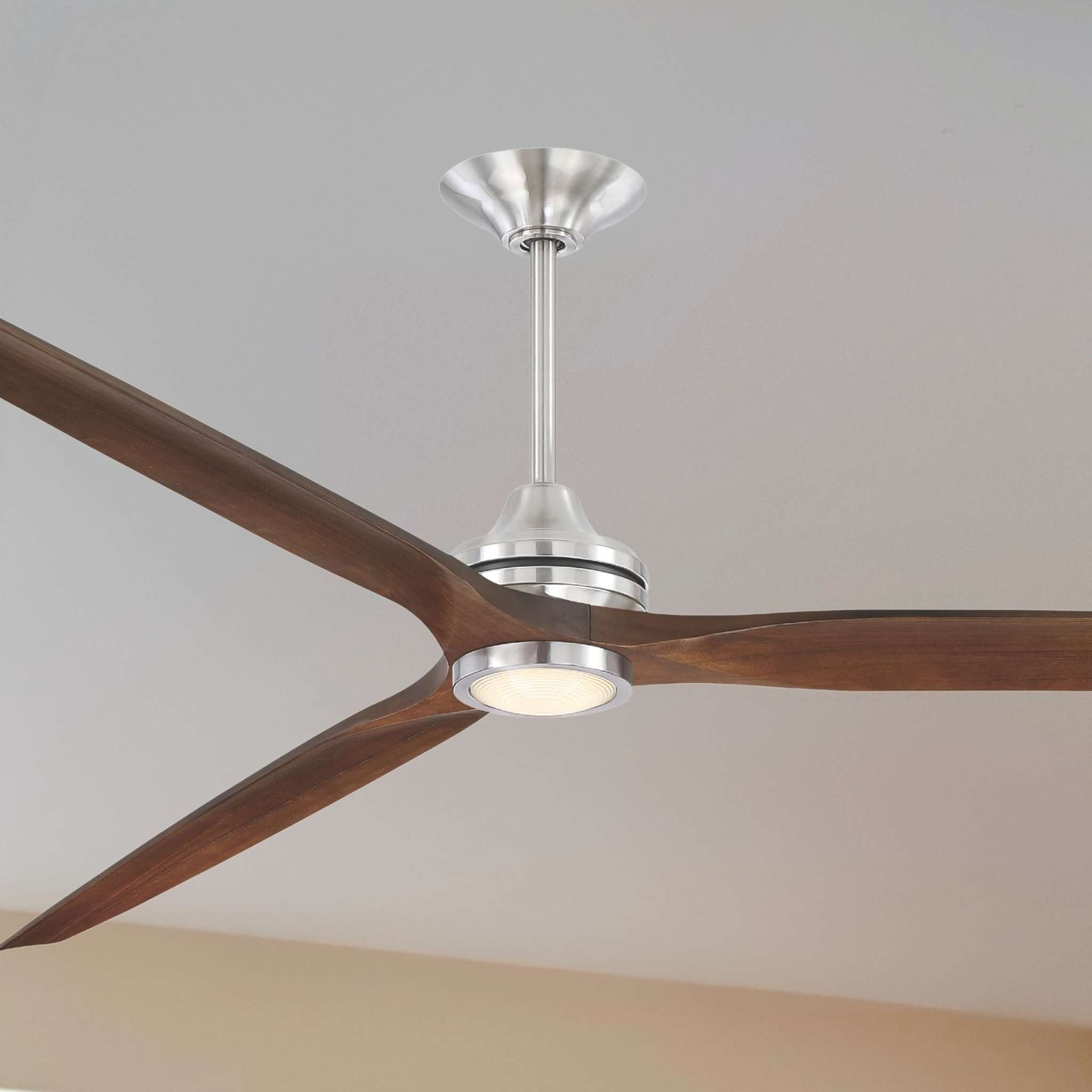 Fanimation Spitfire 96 in DC Ceiling Fan Motor Brushed Nickel - Blades Sold Separately
