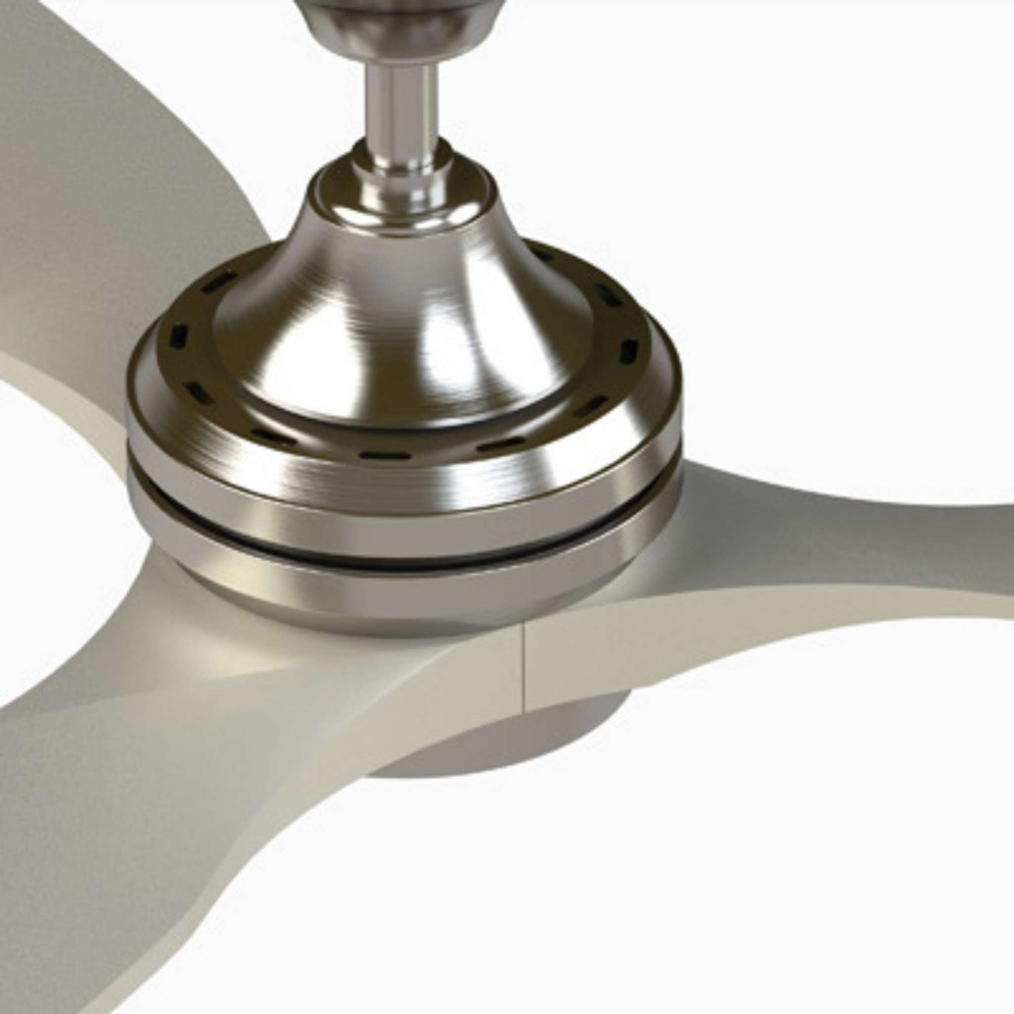 Fanimation Spitfire 64 in DC Ceiling Fan Motor Brushed Nickel - Blades Sold Separately