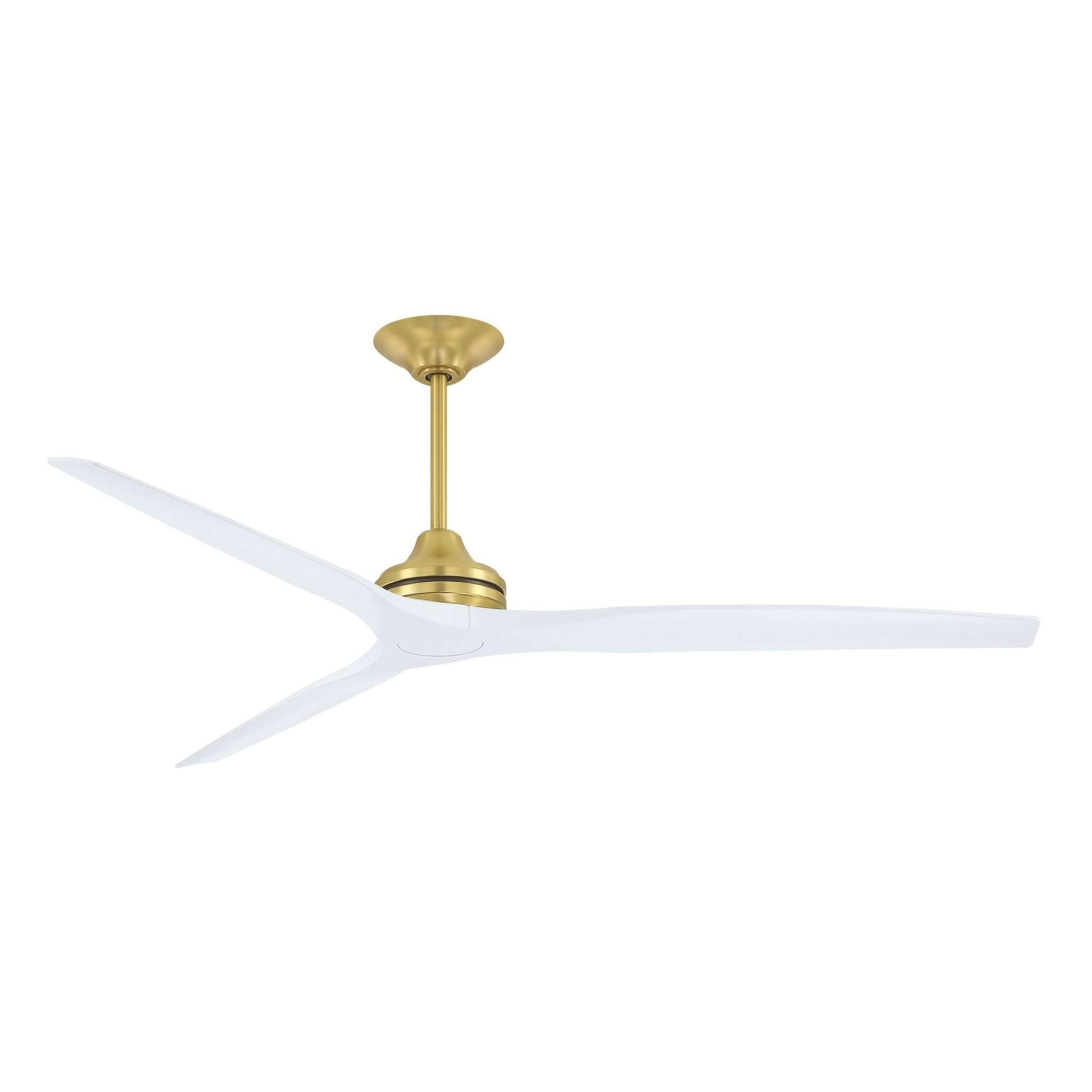 Fanimation Spitfire 72 in DC Ceiling Fan Motor Brushed Satin Brass - Blades Sold Separately