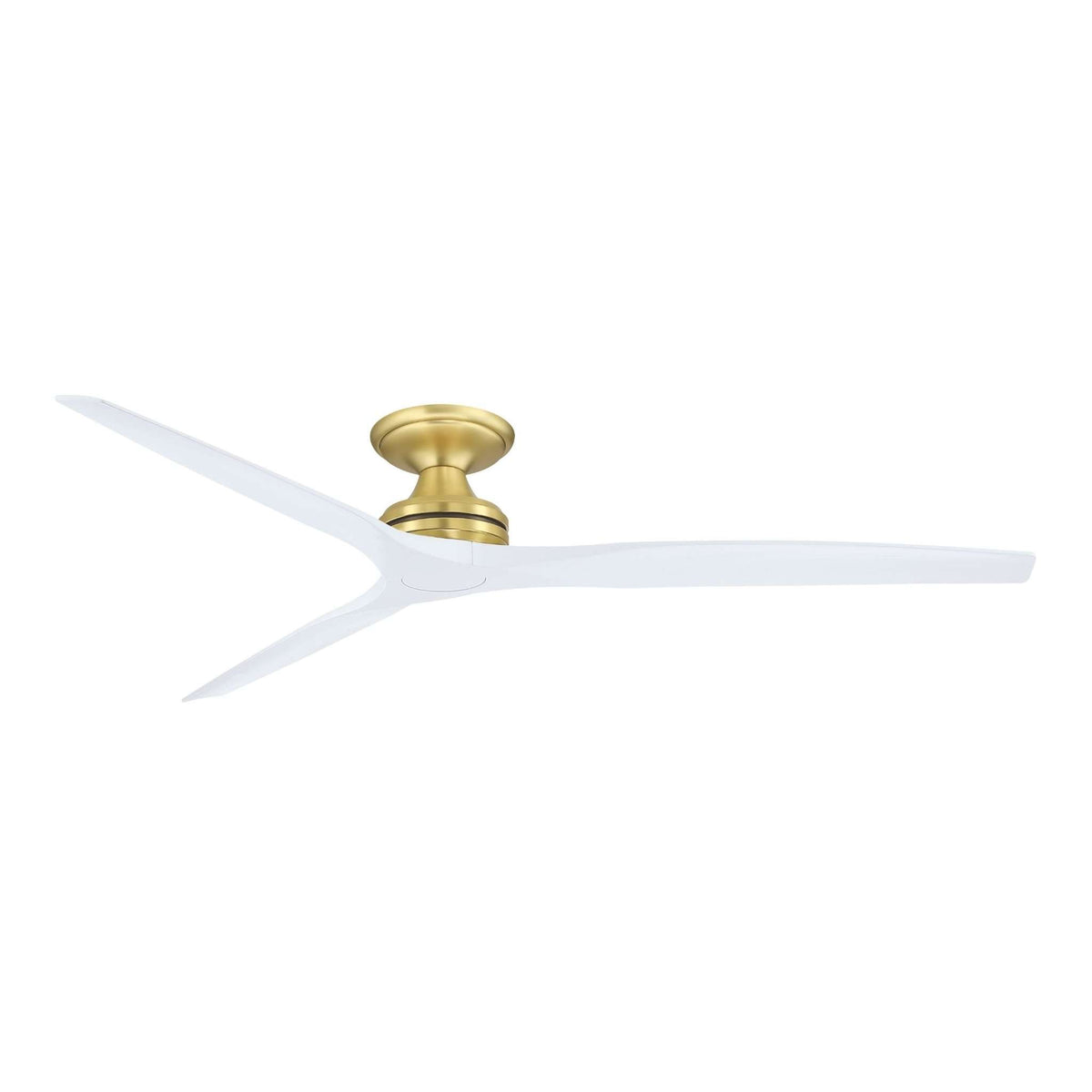 Fanimation Spitfire 72 in DC Ceiling Fan Motor Brushed Satin Brass - Blades Sold Separately