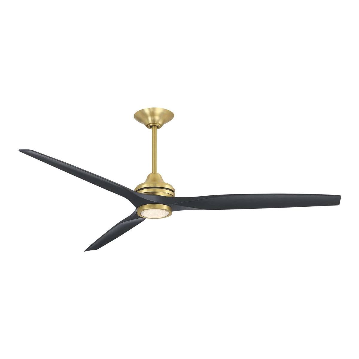 Fanimation Spitfire 72 in DC Ceiling Fan Motor Brushed Satin Brass - Blades Sold Separately