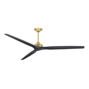 Spitfire DC Brushed Brass 84" Ceiling Fan Motor, Blades Sold Separately