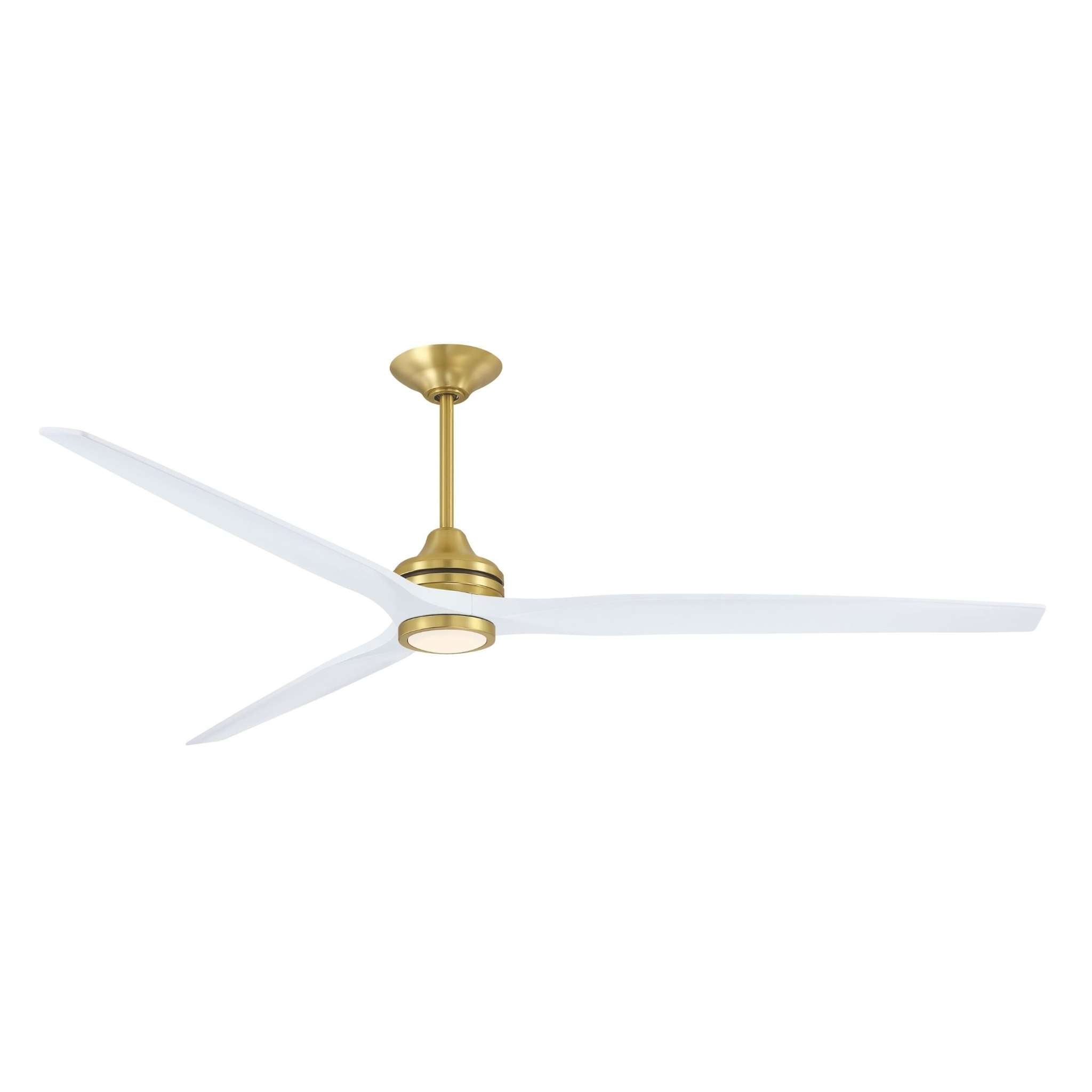 Spitfire DC Brushed Brass 84" Ceiling Fan Motor, Blades Sold Separately