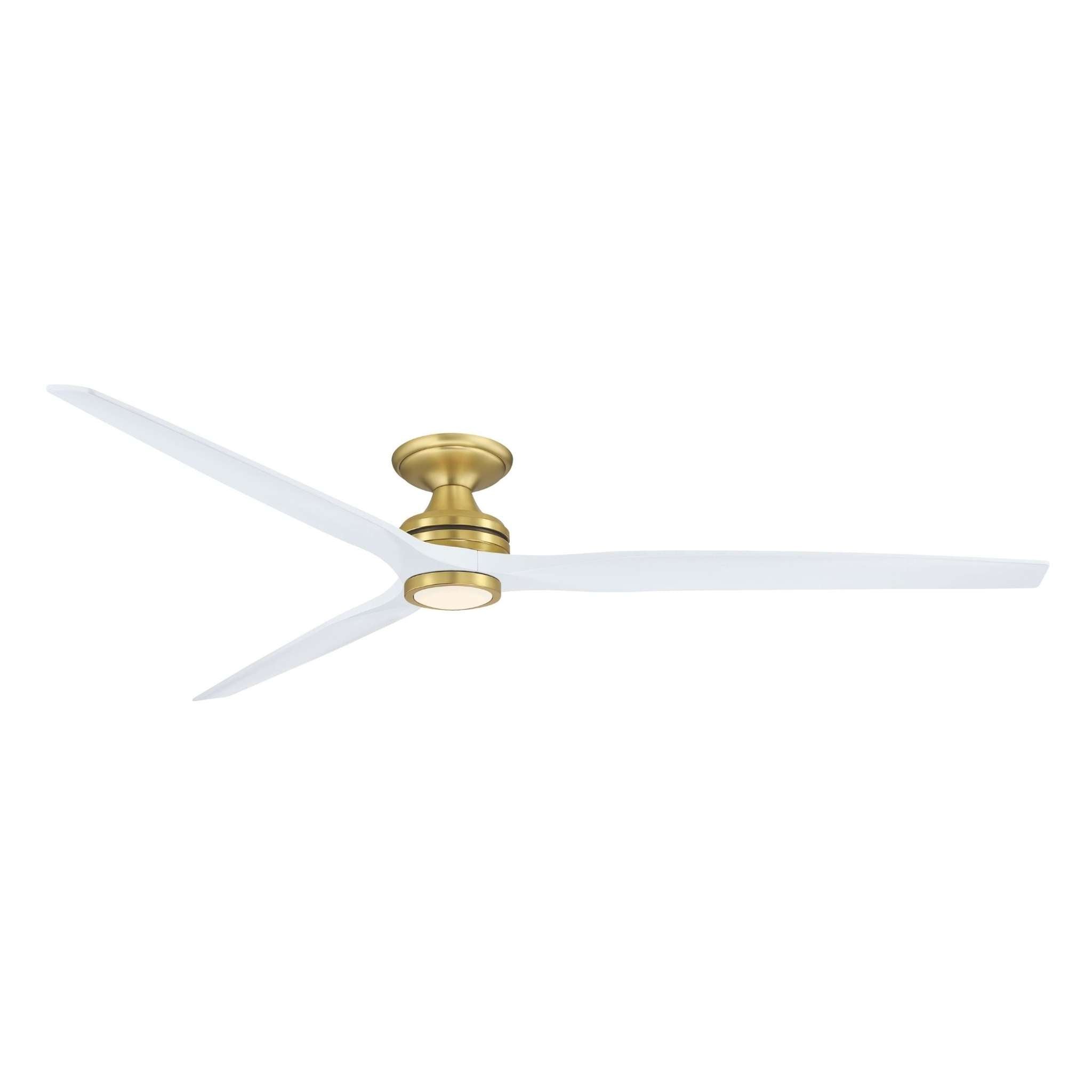Spitfire DC Brushed Brass 84" Ceiling Fan Motor, Blades Sold Separately