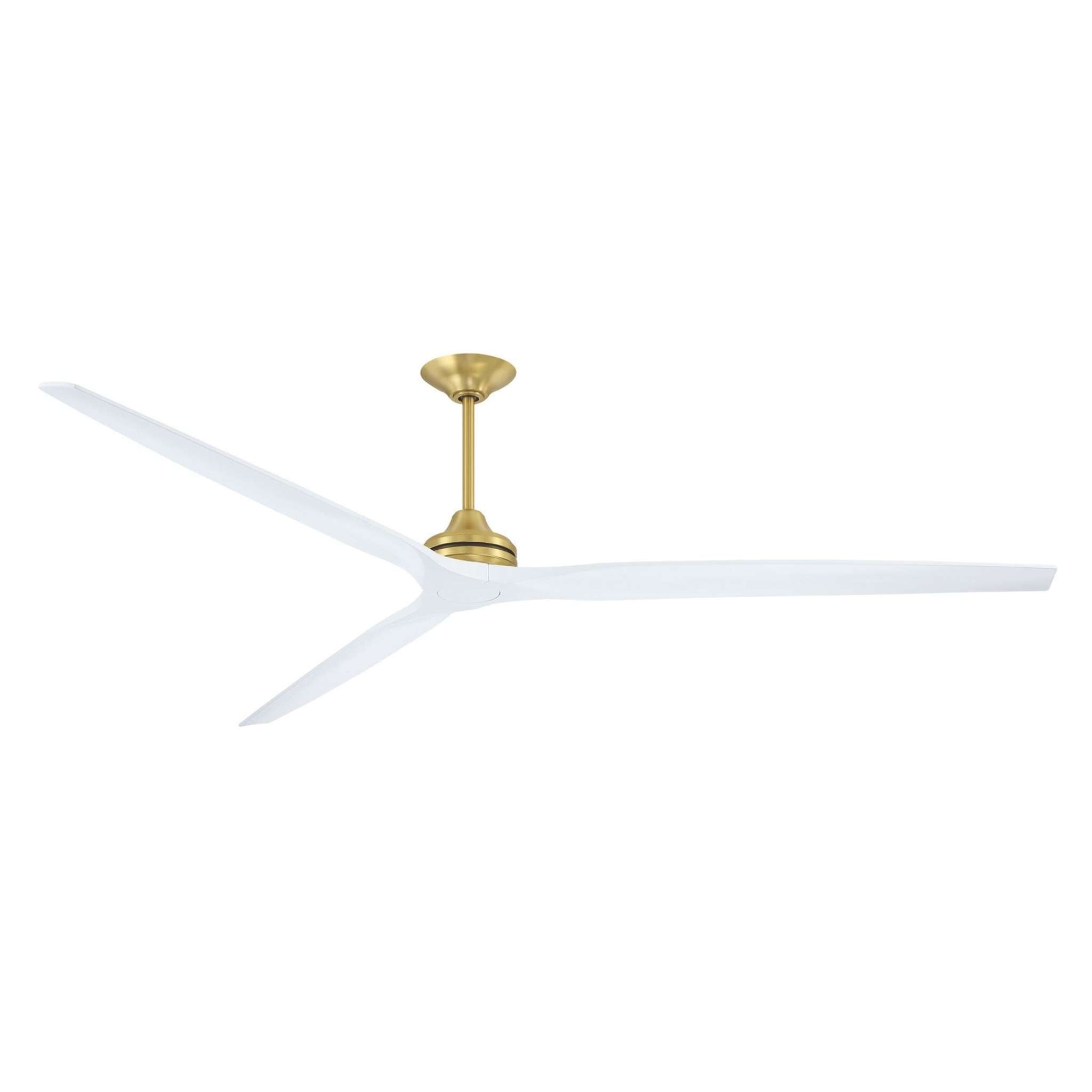 Fanimation Spitfire 96 in DC Ceiling Fan Motor Brushed Satin Brass - Blades Sold Separately