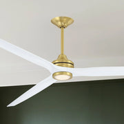 Spitfire DC Brushed Brass 96" Ceiling Fan Motor, Blades Sold Separately
