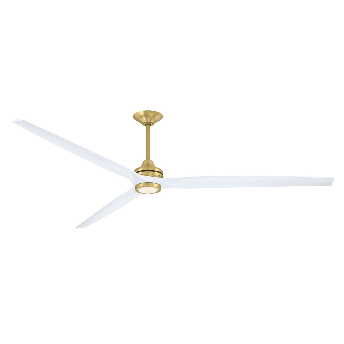 Fanimation Spitfire 96 in DC Ceiling Fan Motor Brushed Satin Brass - Blades Sold Separately