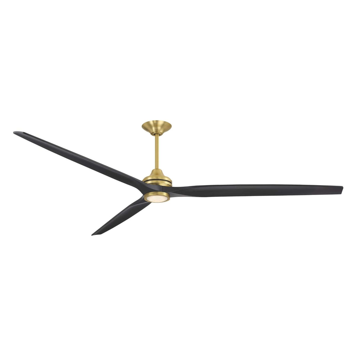 Fanimation Spitfire 96 in DC Ceiling Fan Motor Brushed Satin Brass - Blades Sold Separately
