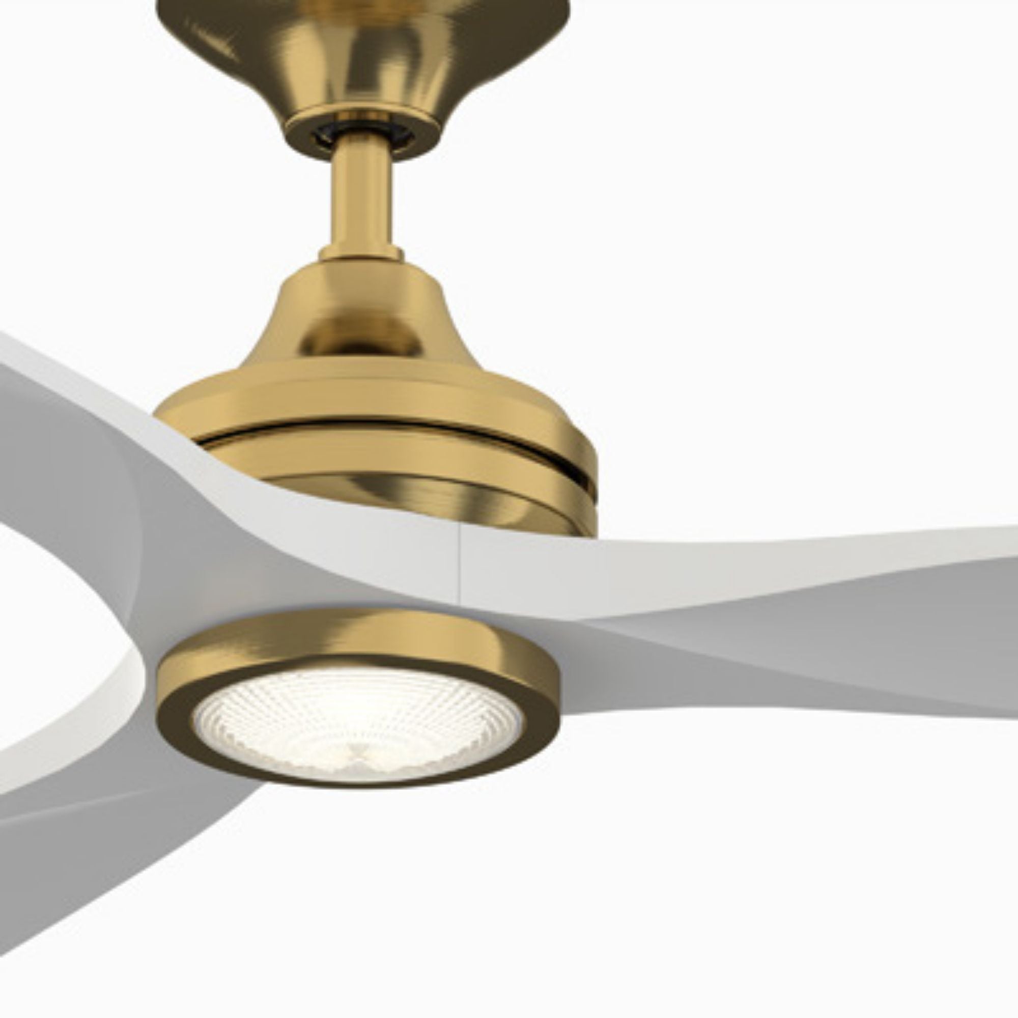 Spitfire DC Brushed Brass 96" Ceiling Fan Motor, Blades Sold Separately