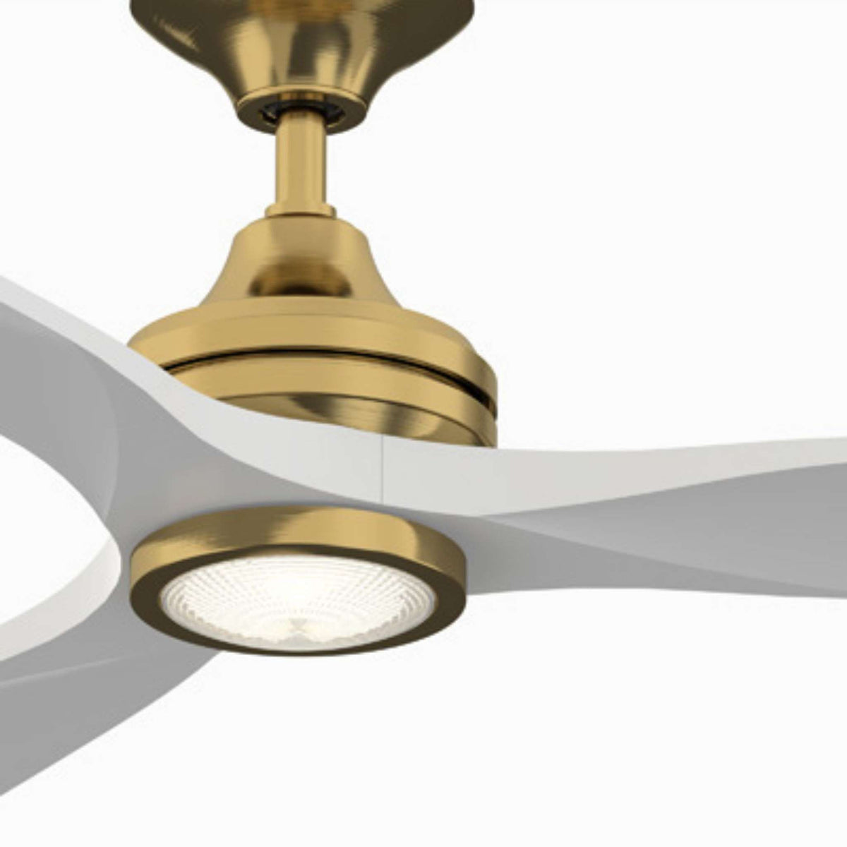 Fanimation Spitfire 96 in DC Ceiling Fan Motor Brushed Satin Brass - Blades Sold Separately