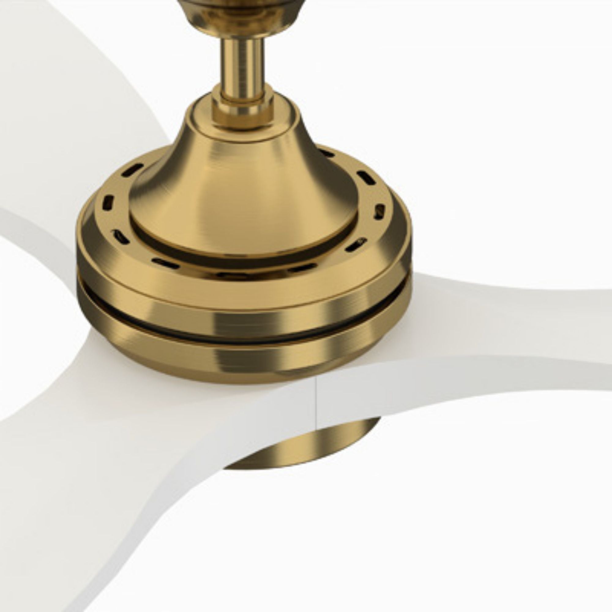 Spitfire DC Brushed Brass 96" Ceiling Fan Motor, Blades Sold Separately