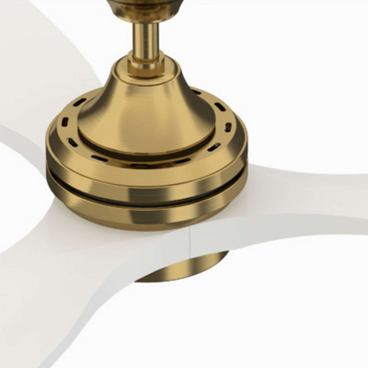 Fanimation Spitfire 96 in DC Ceiling Fan Motor Brushed Satin Brass - Blades Sold Separately