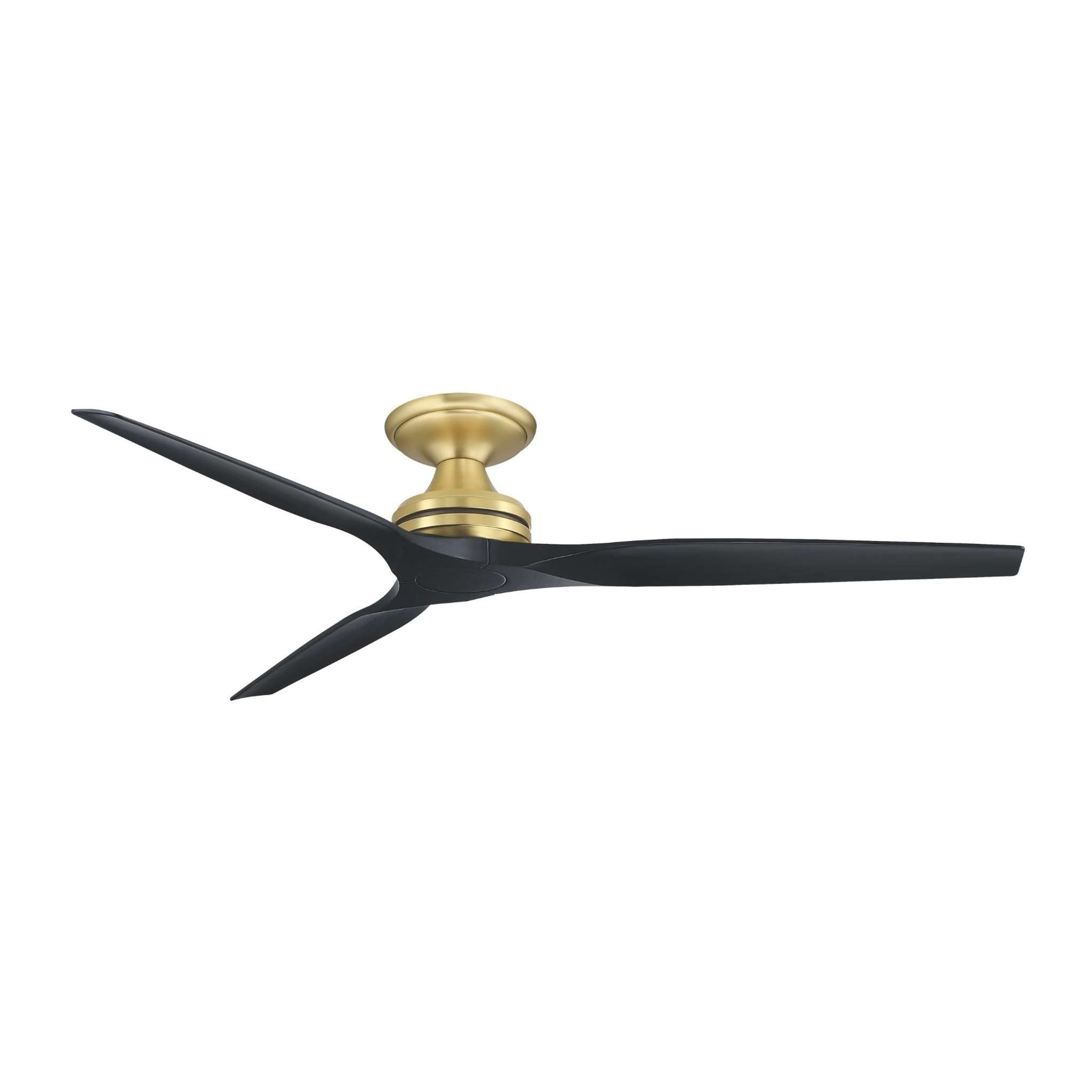 Fanimation Spitfire 64 in DC Ceiling Fan Motor Brushed Satin Brass - Blades Sold Separately