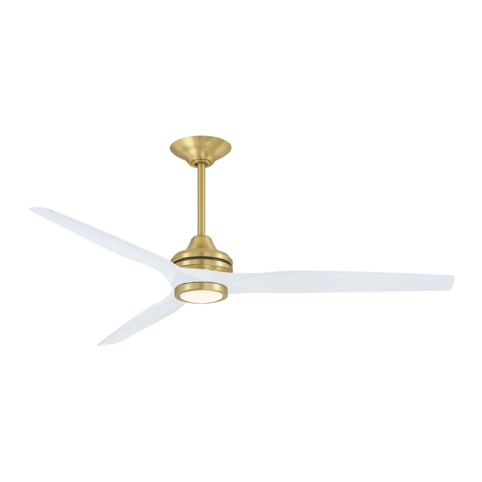 Fanimation Spitfire 64 in DC Ceiling Fan Motor Brushed Satin Brass - Blades Sold Separately