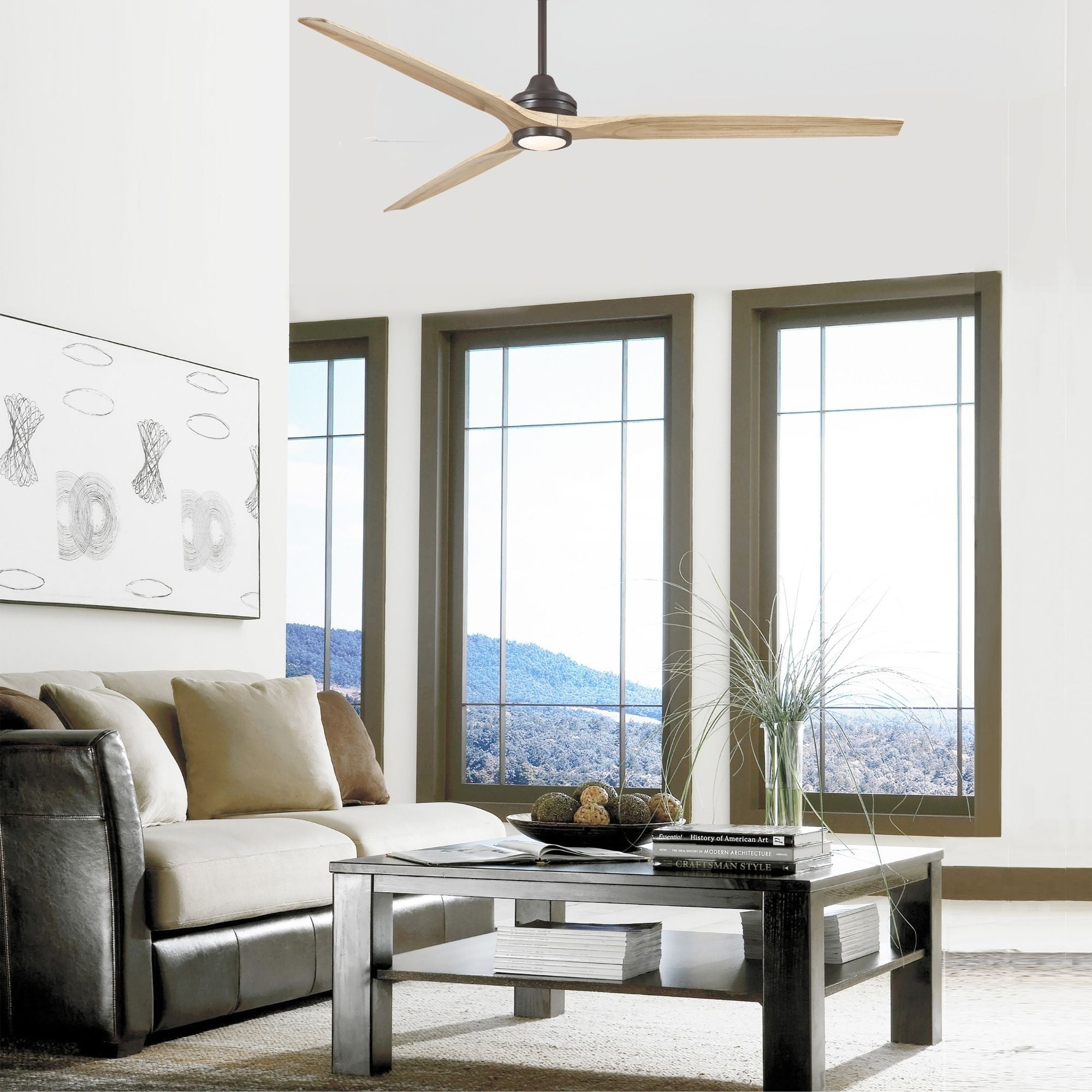 Spitfire DC Dark Bronze 84" Ceiling Fan Motor, Blades Sold Separately