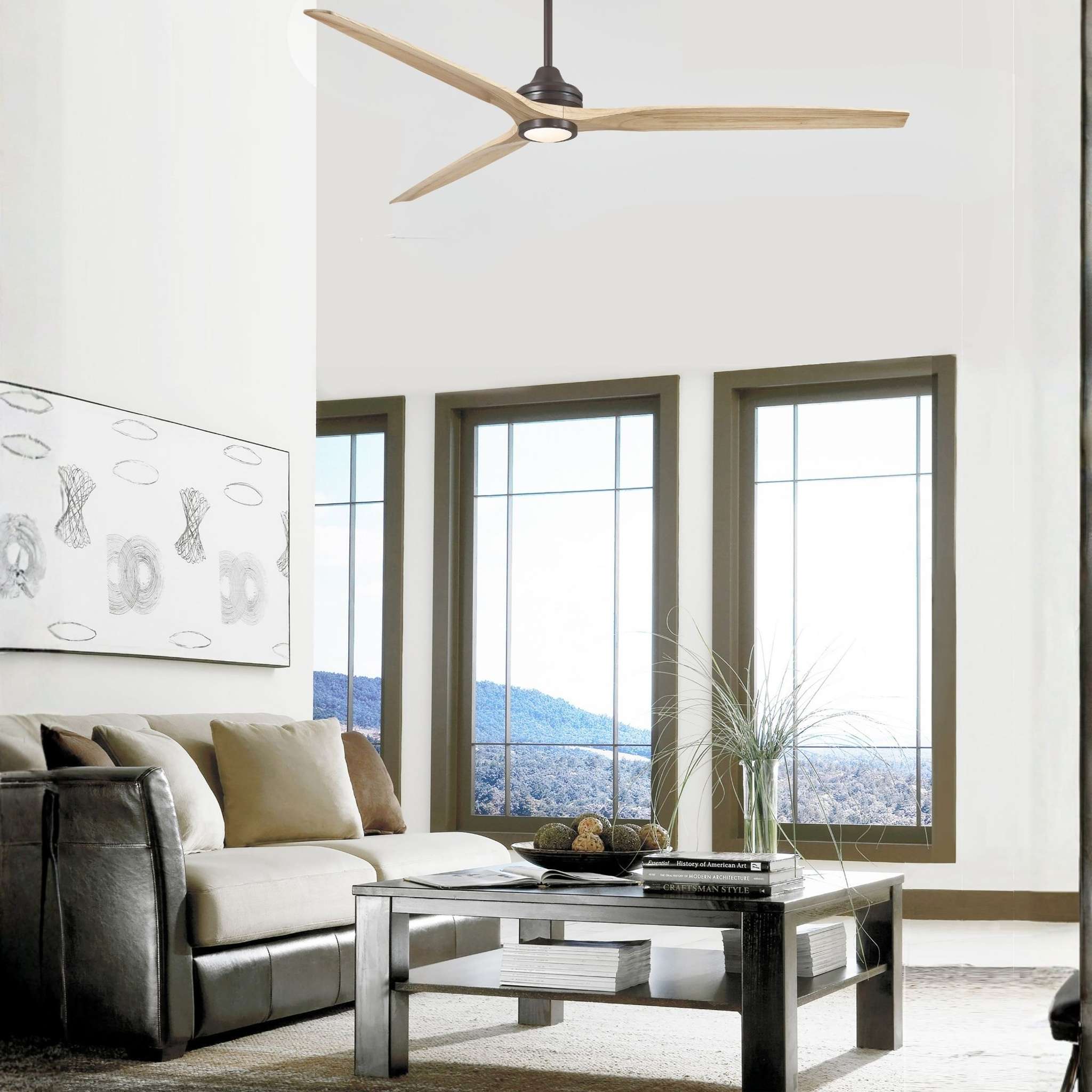 Fanimation Spitfire 84 in DC Ceiling Fan Motor Dark Bronze - Blades Sold Separately