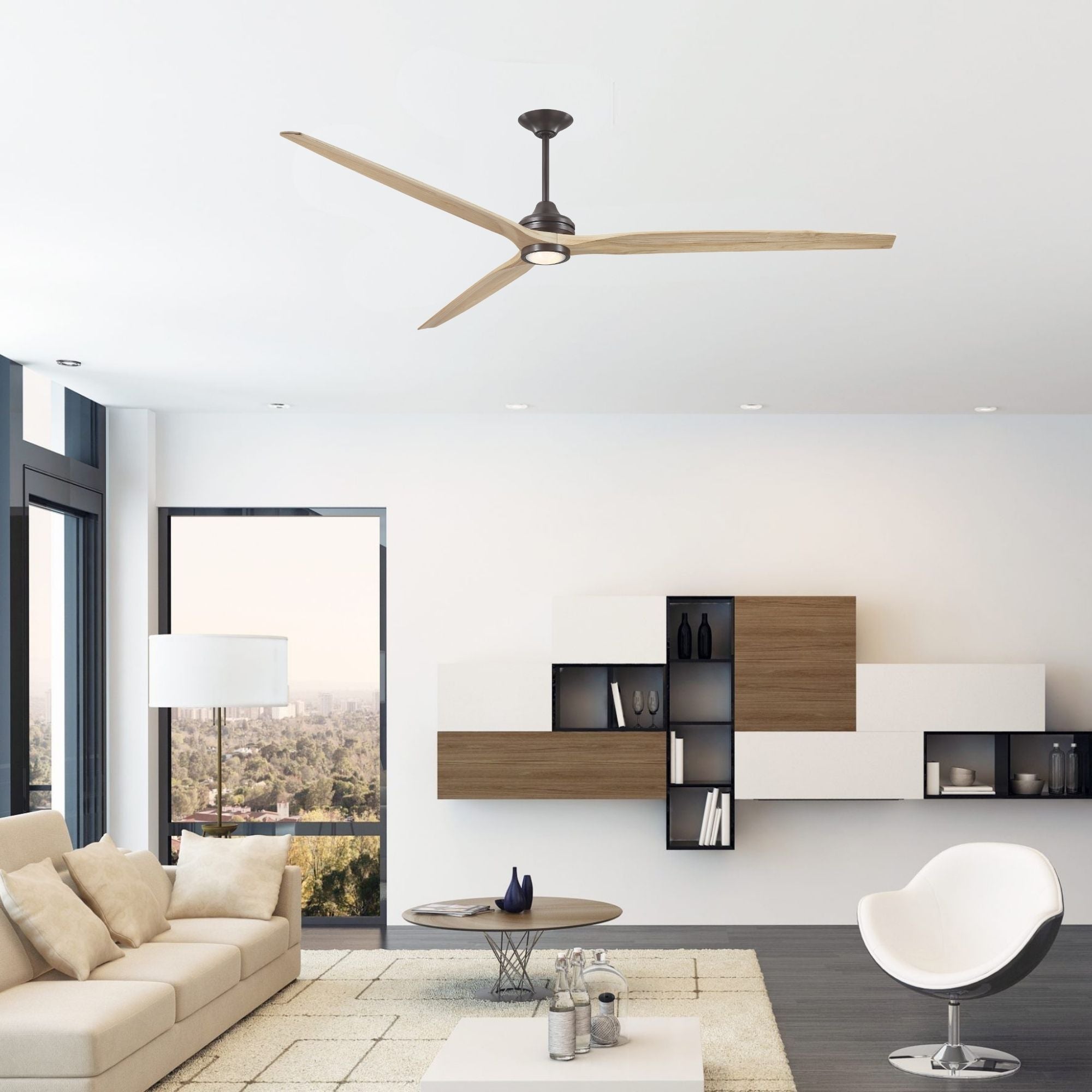 Spitfire DC Dark Bronze 96" Ceiling Fan Motor, Blades Sold Separately