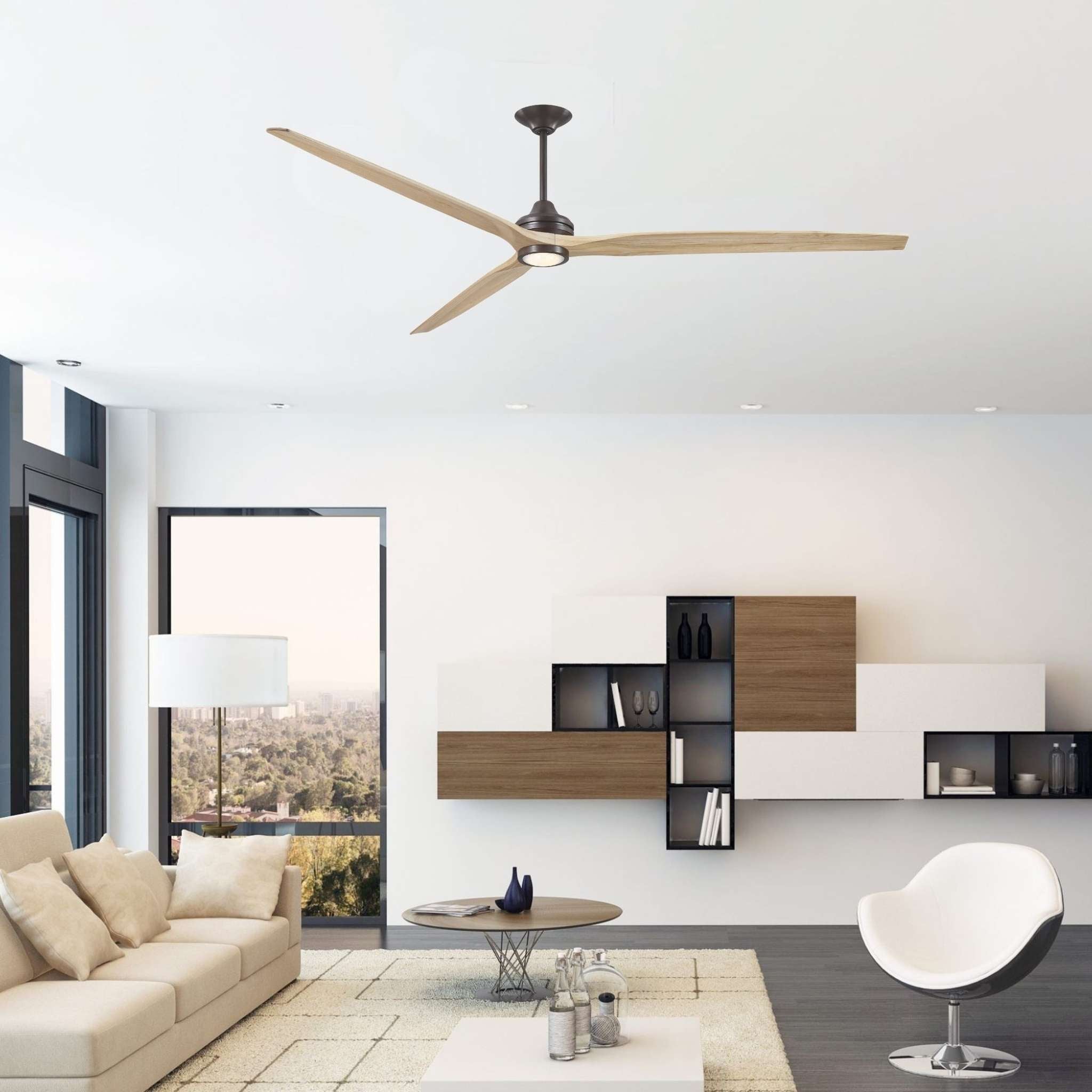 Fanimation Spitfire 96 in DC Ceiling Fan Motor Dark Bronze - Blades Sold Separately