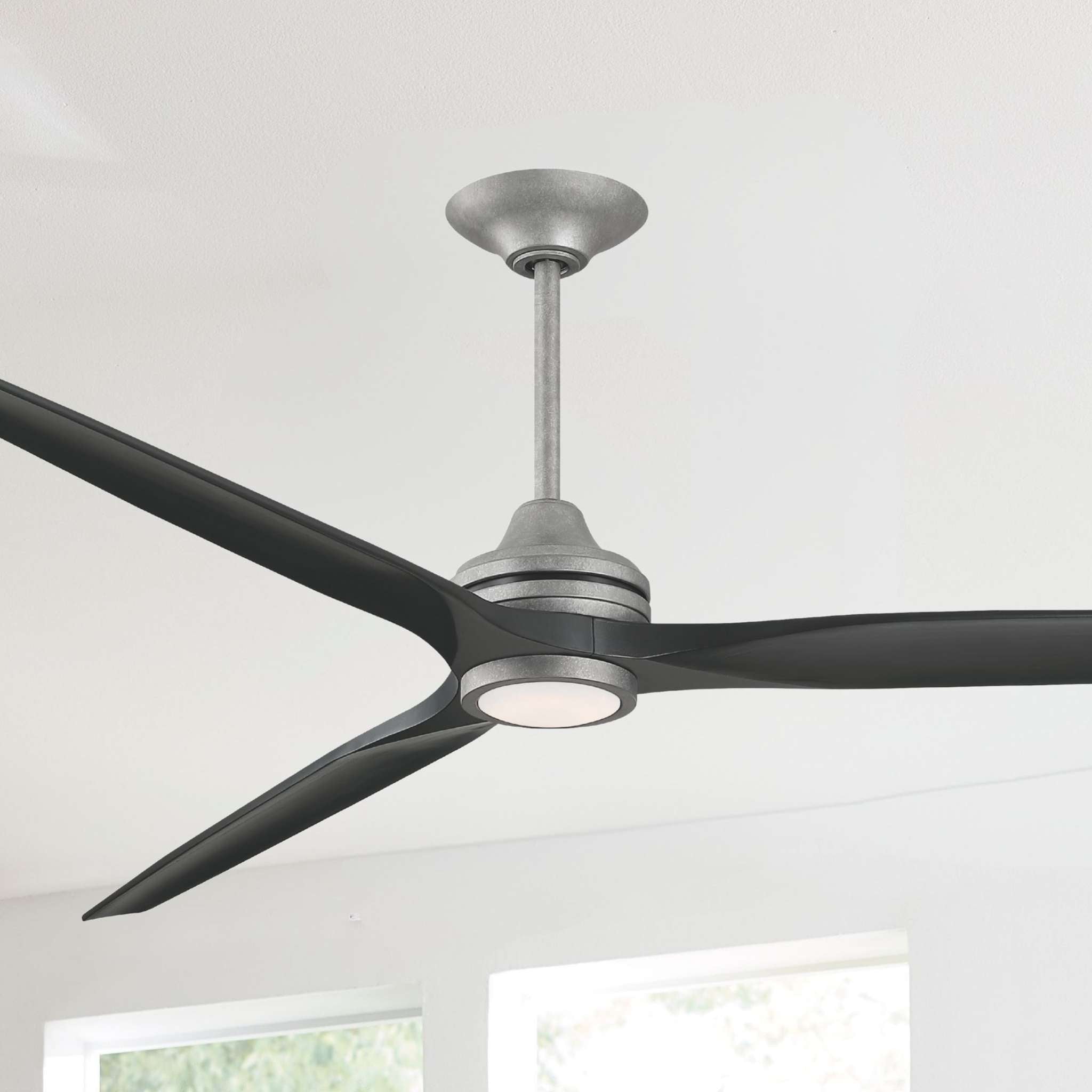 Fanimation Spitfire 84 in DC Ceiling Fan Motor Galvanized - Blades Sold Separately