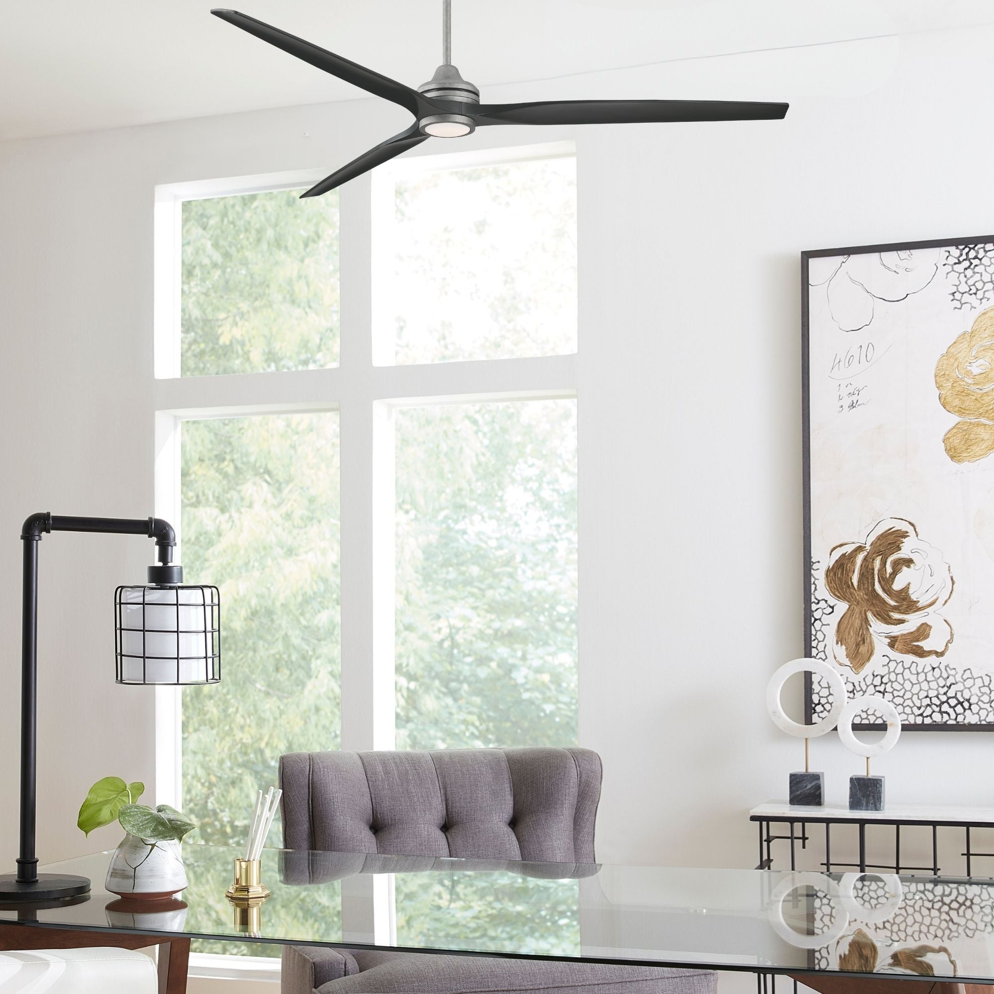 Spitfire DC Galvanized 84" Ceiling Fan Motor, Blades Sold Separately