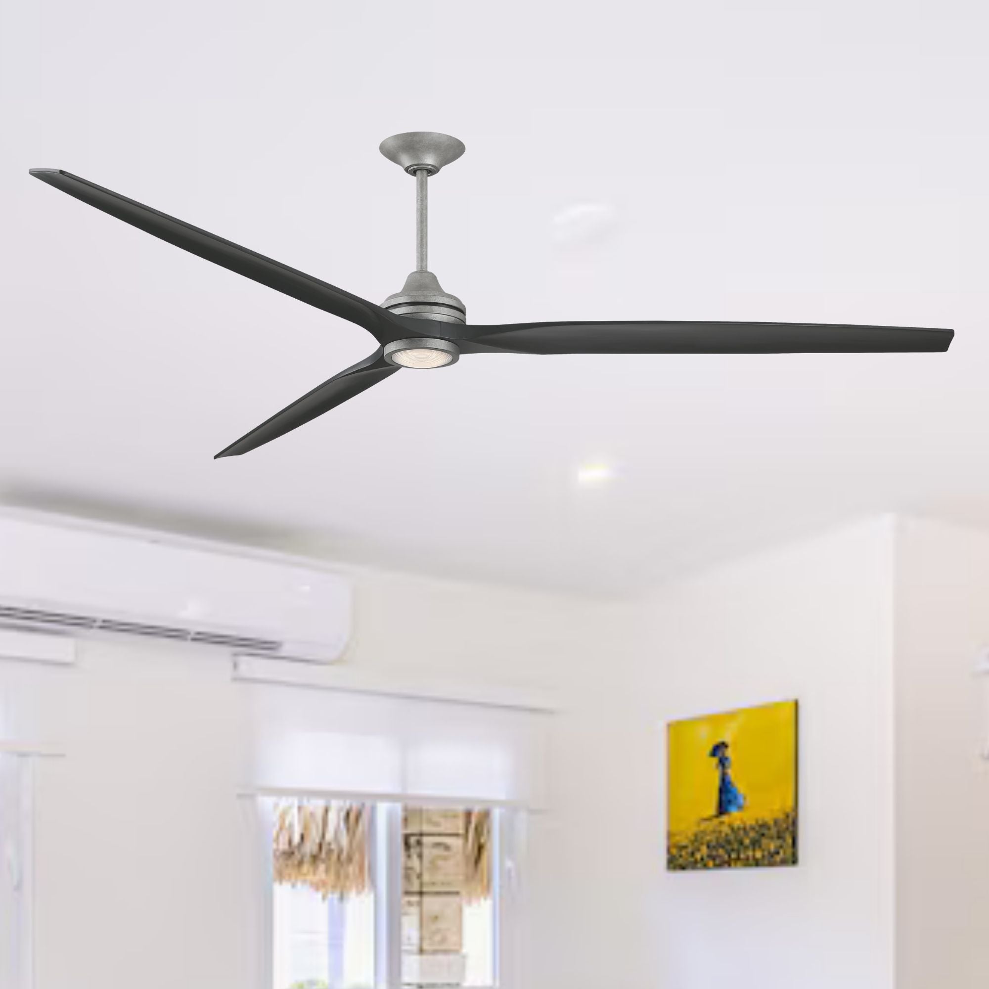 Spitfire DC Galvanized 96" Ceiling Fan Motor, Blades Sold Separately