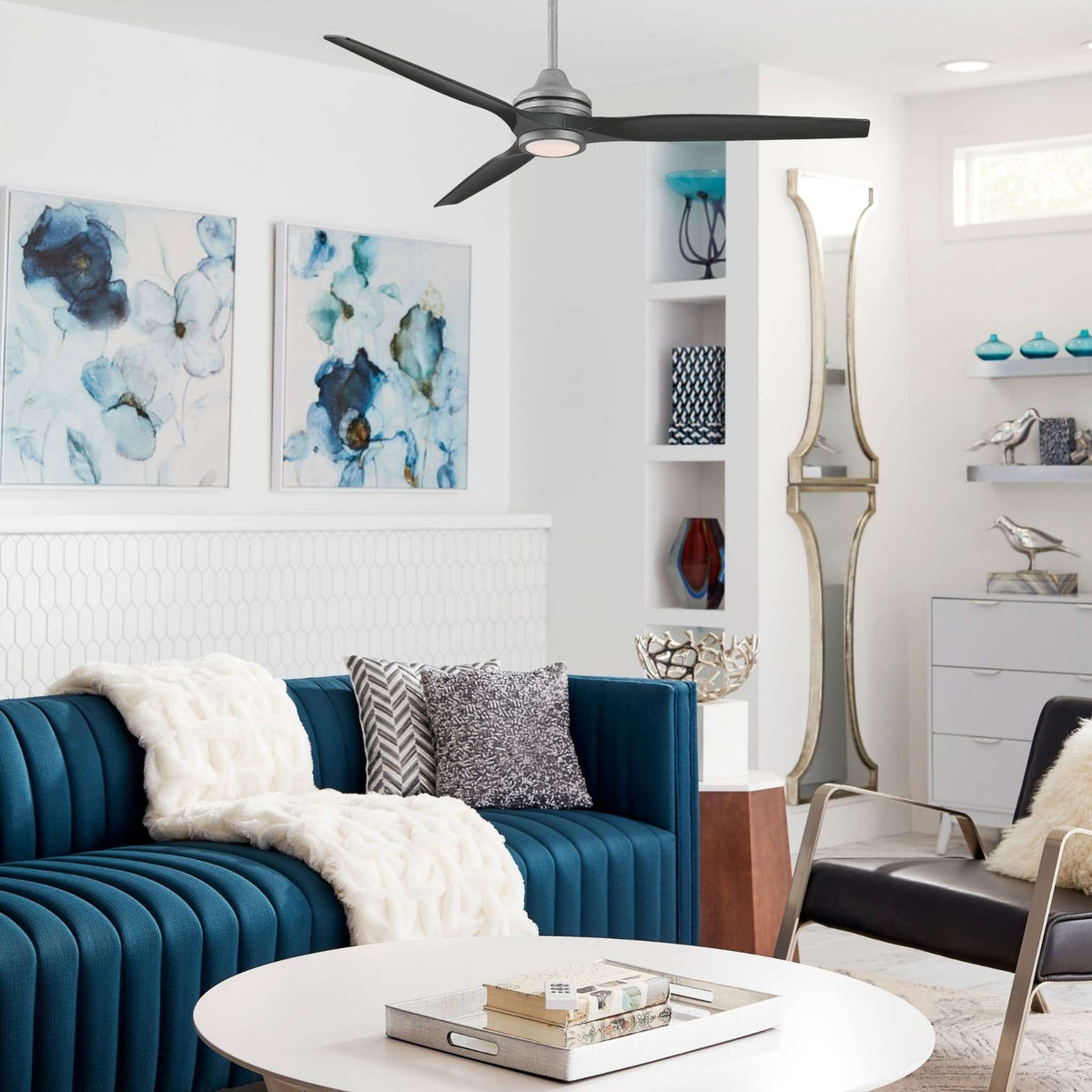 Fanimation Spitfire 64 in DC Ceiling Fan Motor Galvanized - Blades Sold Separately