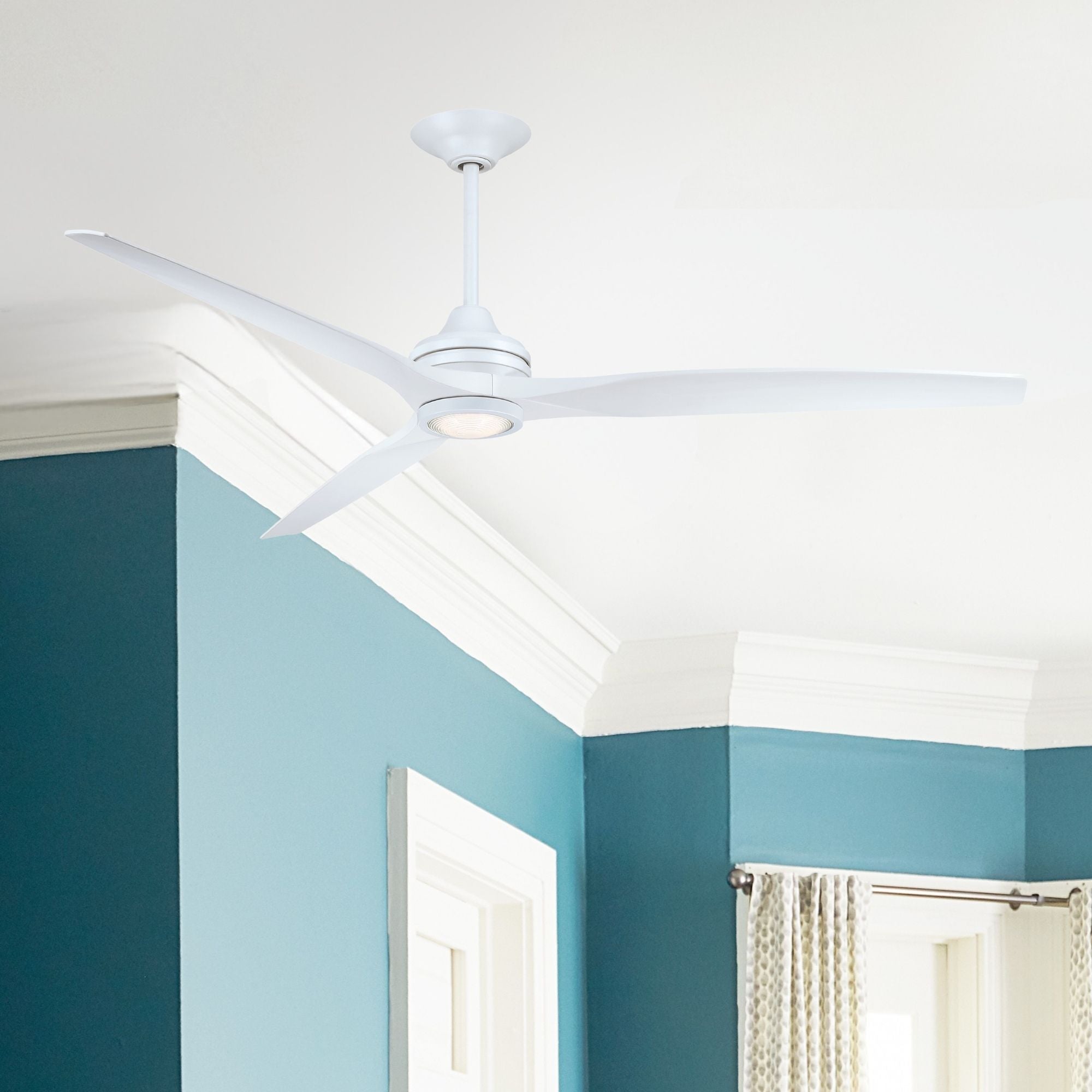 Spitfire DC Matte White 72" Ceiling Fan Motor, Blades Sold Separately
