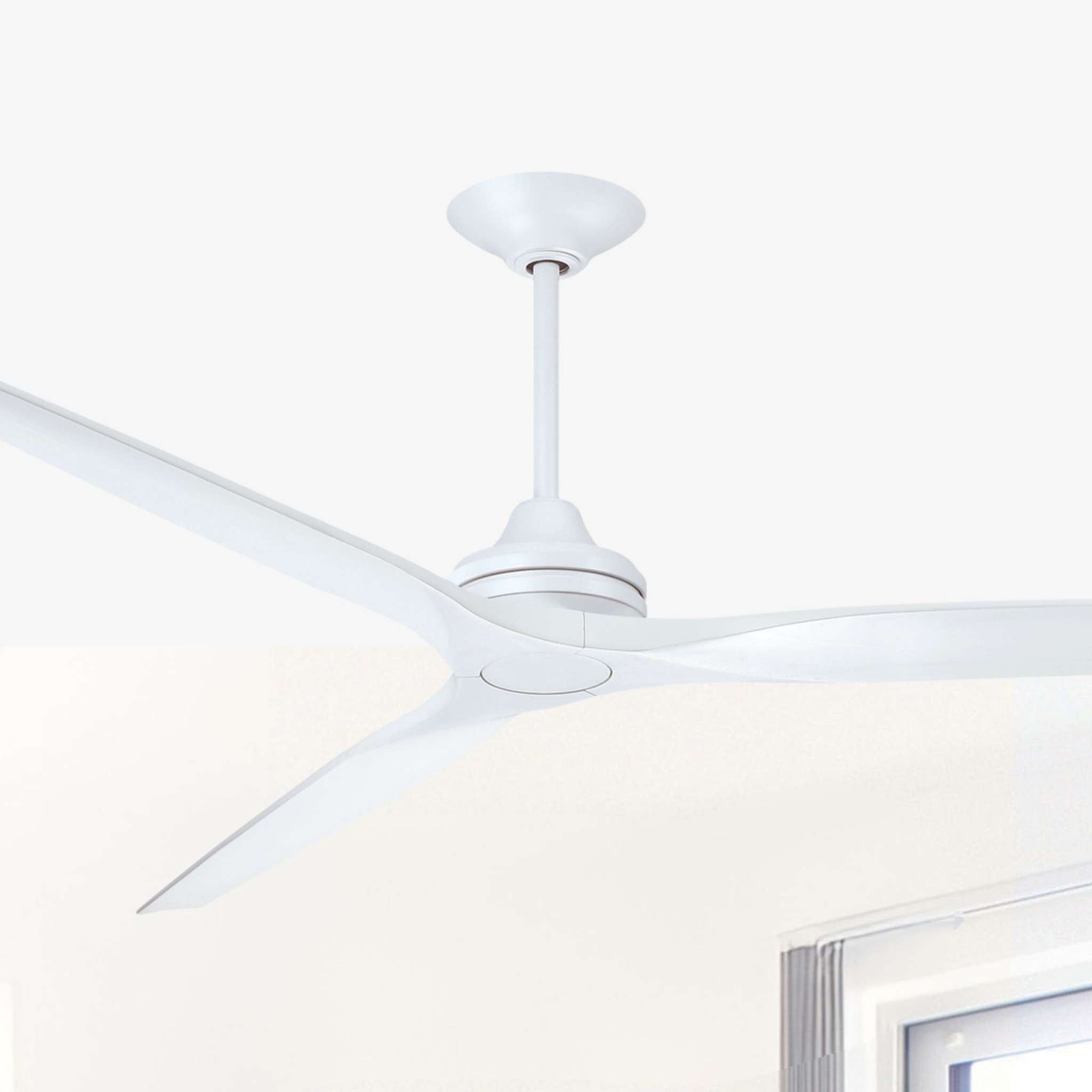 Fanimation Spitfire 84 in DC Ceiling Fan Motor Matte White - Blades Sold Separately