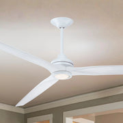 Spitfire DC Matte White 96" Ceiling Fan Motor, Blades Sold Separately