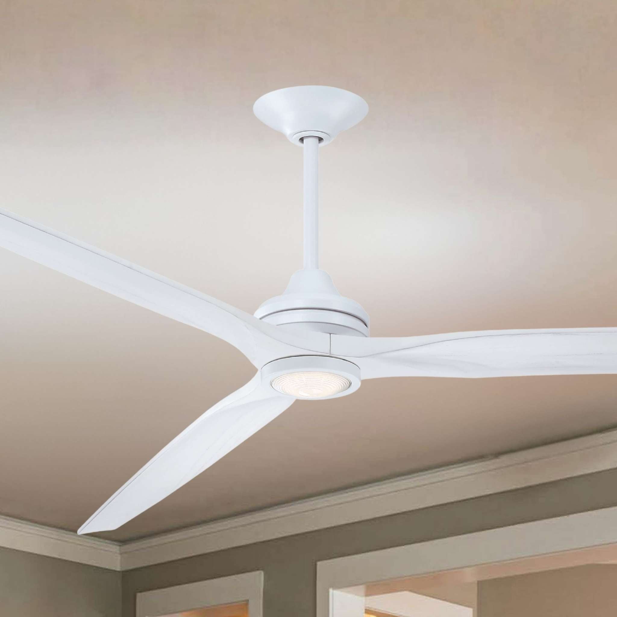 Fanimation Spitfire 96 in DC Ceiling Fan Motor Matte White - Blades Sold Separately