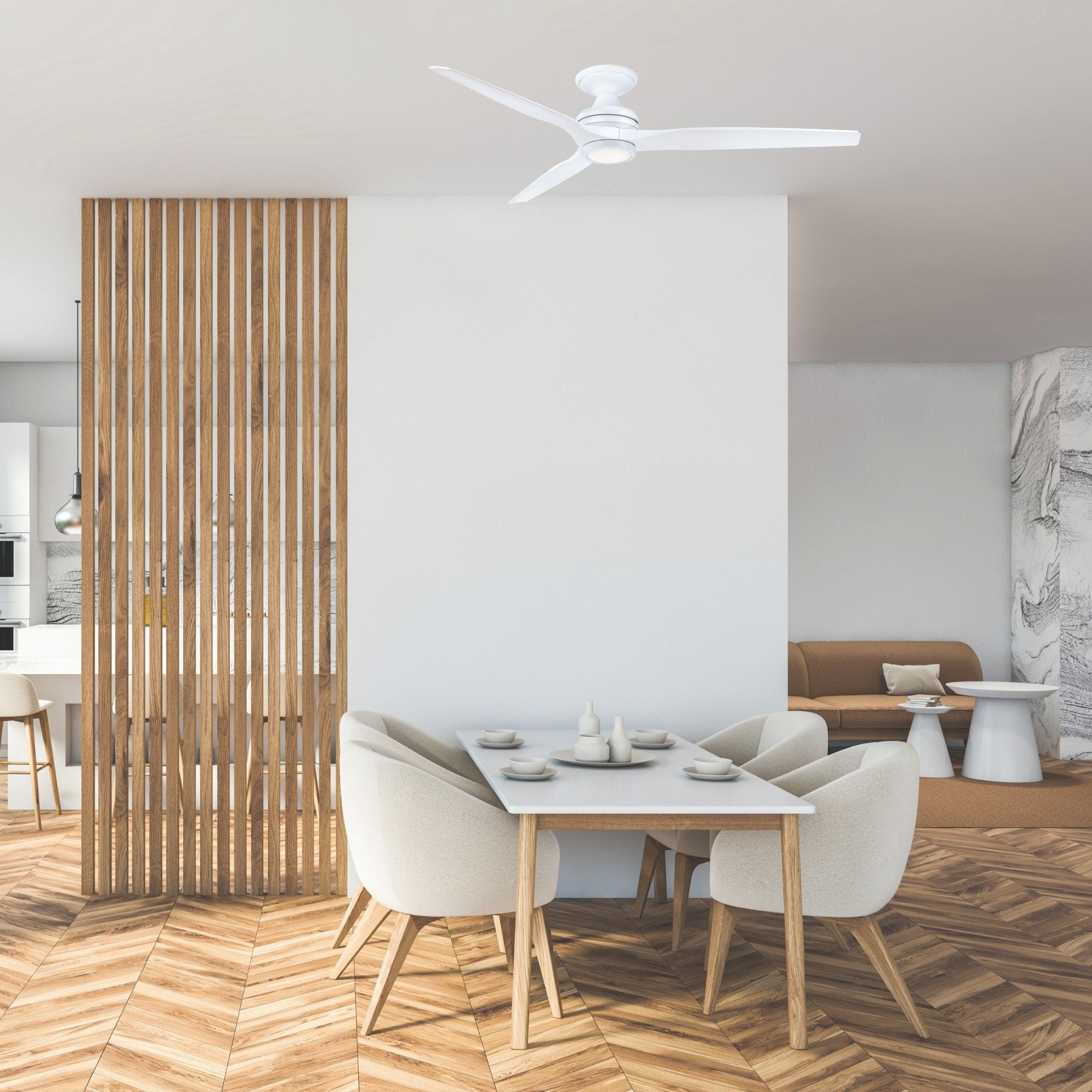 Spitfire DC Matte White 64" Ceiling Fan Motor, Blades Sold Separately