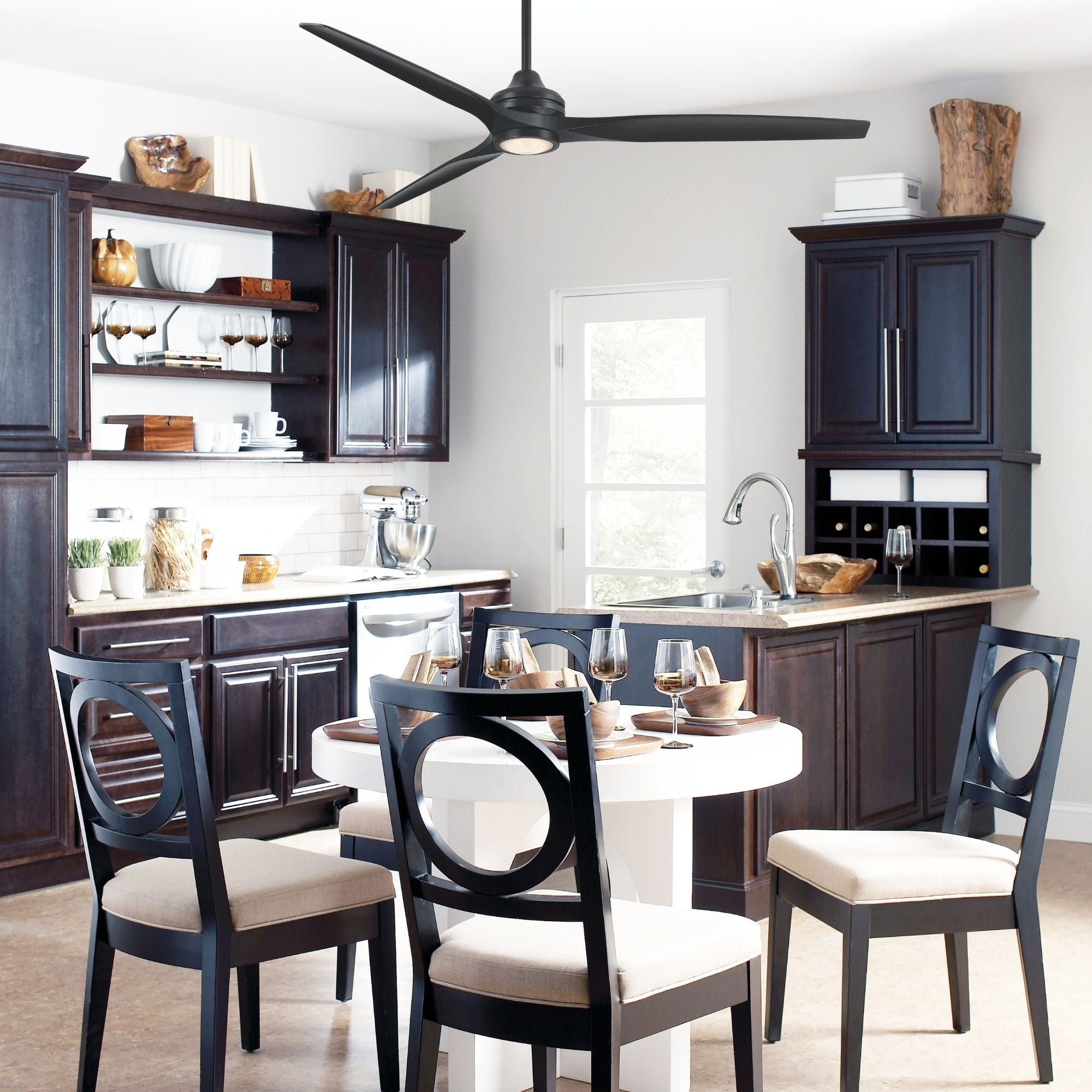 Spitfire Ceiling Fan LED Light Kit, Black Finish