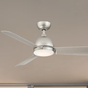 Starboard 52" Nickel Marine Grade Ceiling fan with LED Light Kit