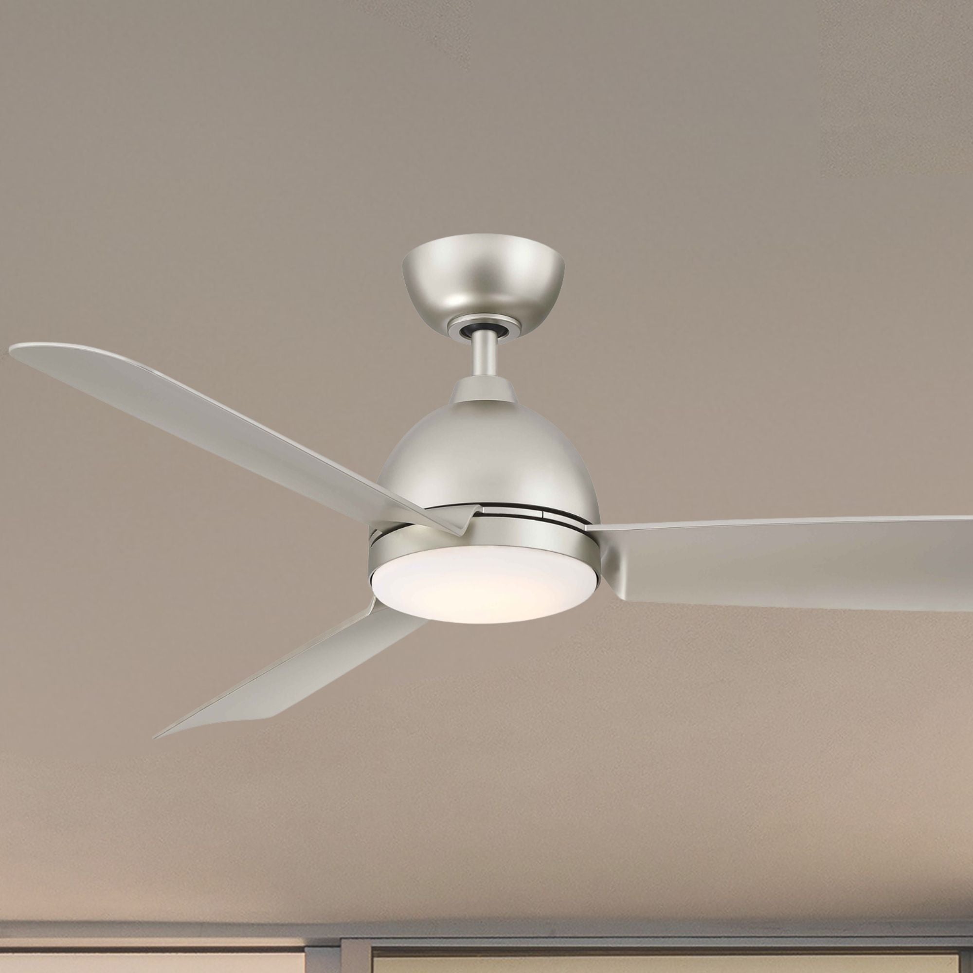 Starboard 52" Nickel Marine Grade Ceiling fan with LED Light Kit