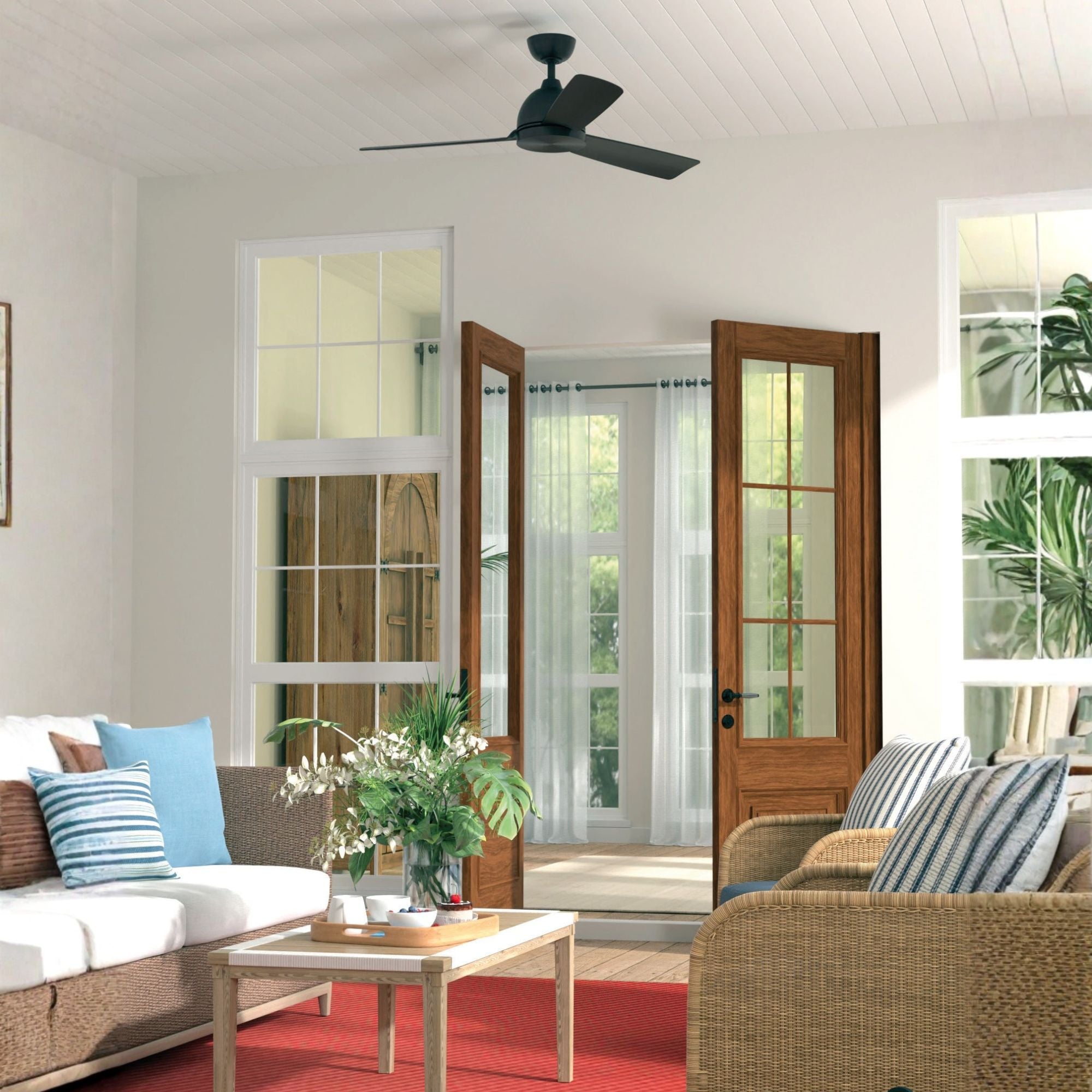 Starboard 52" Black Marine Grade Ceiling fan