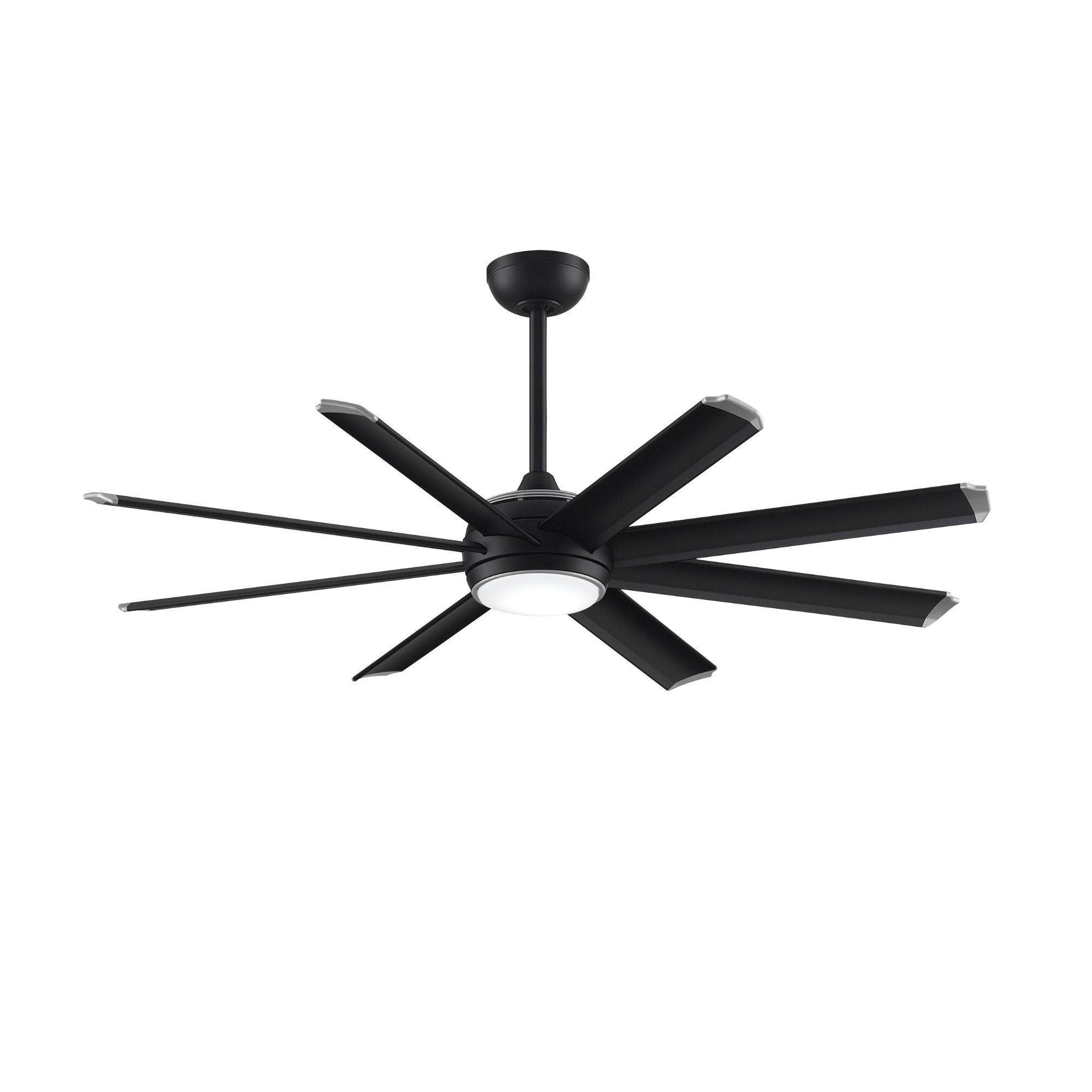 Stellar Custom Black Ceiling Fan Motor & Light, Blades Sold Separately