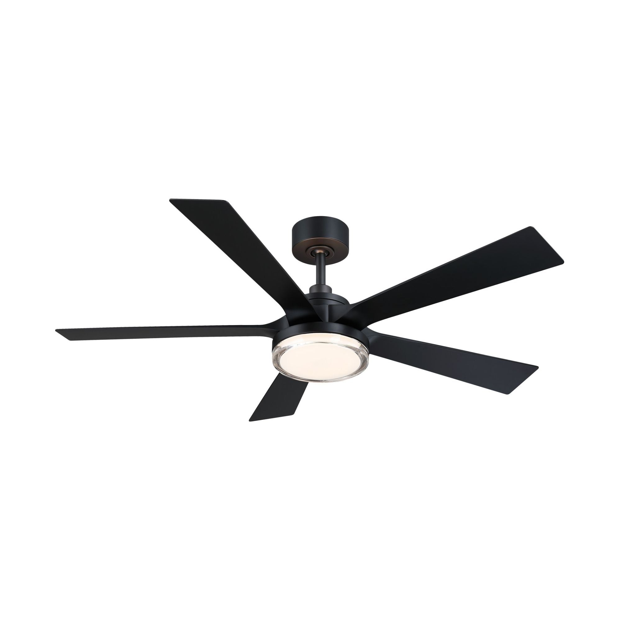 TorchAire 52" Black Ceiling Fan with LED CCT Select Light Kit