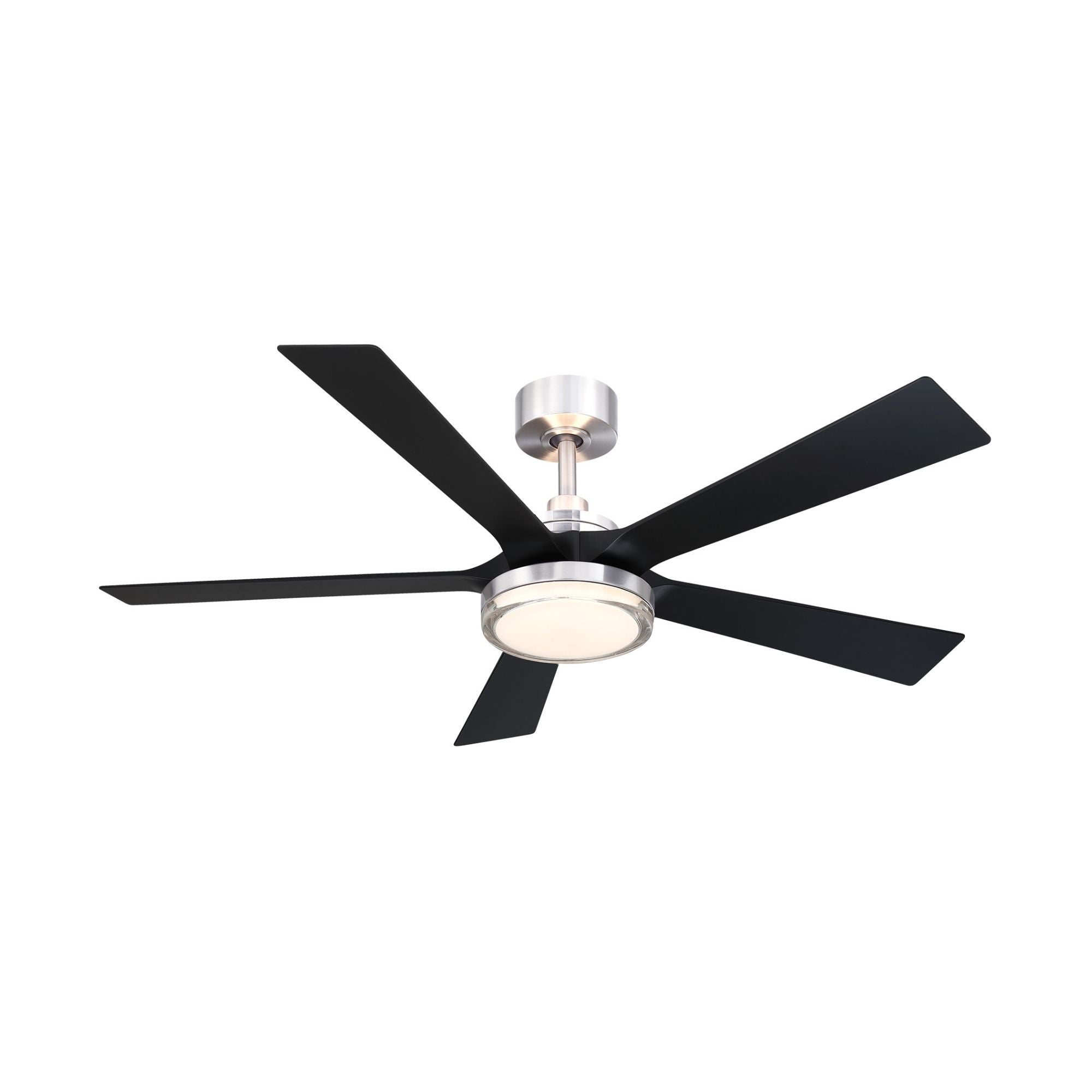 TorchAire 52" Nickel Ceiling Fan with LED CCT Select Light Kit