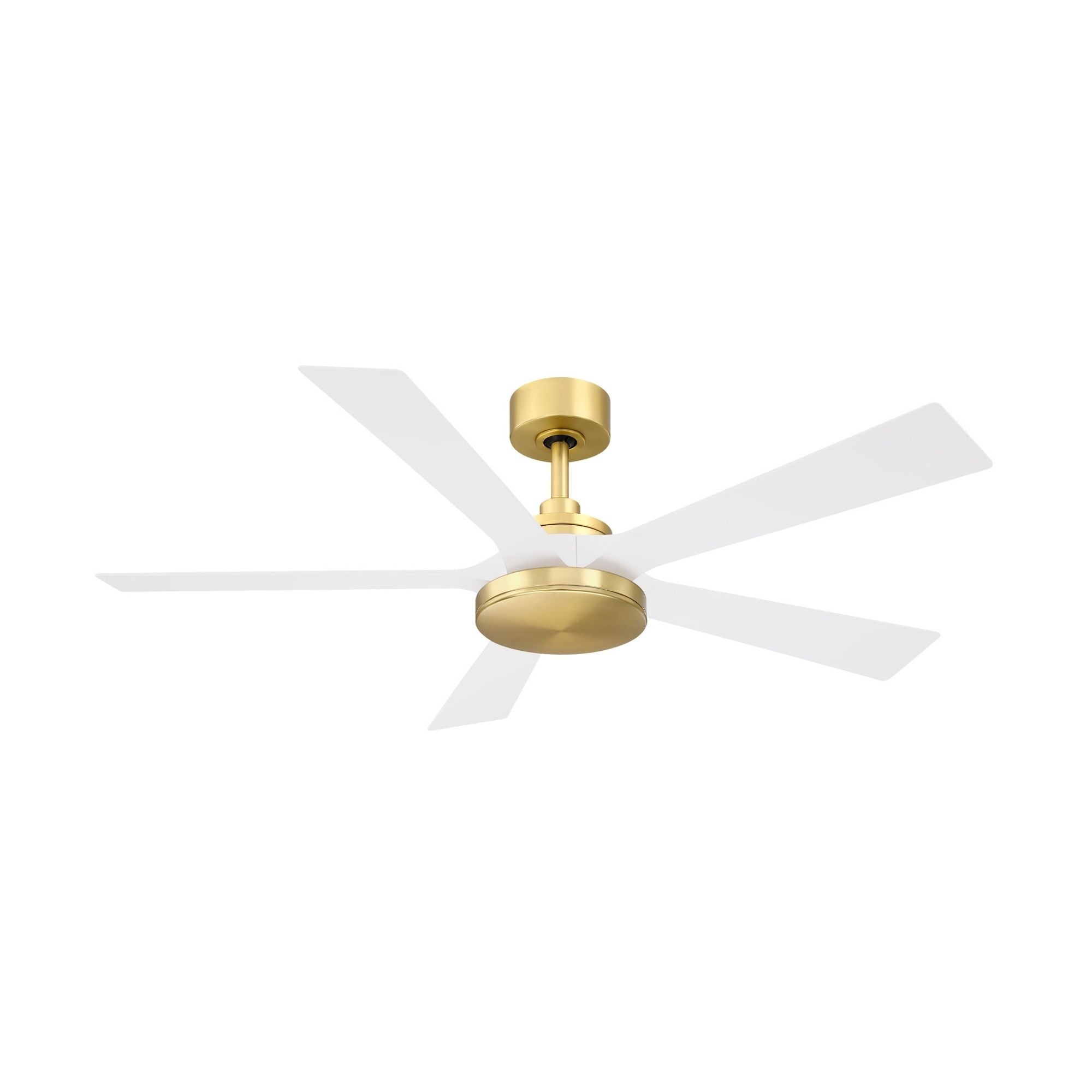 TorchAire 52" Brass Ceiling Fan with LED CCT Select Light Kit