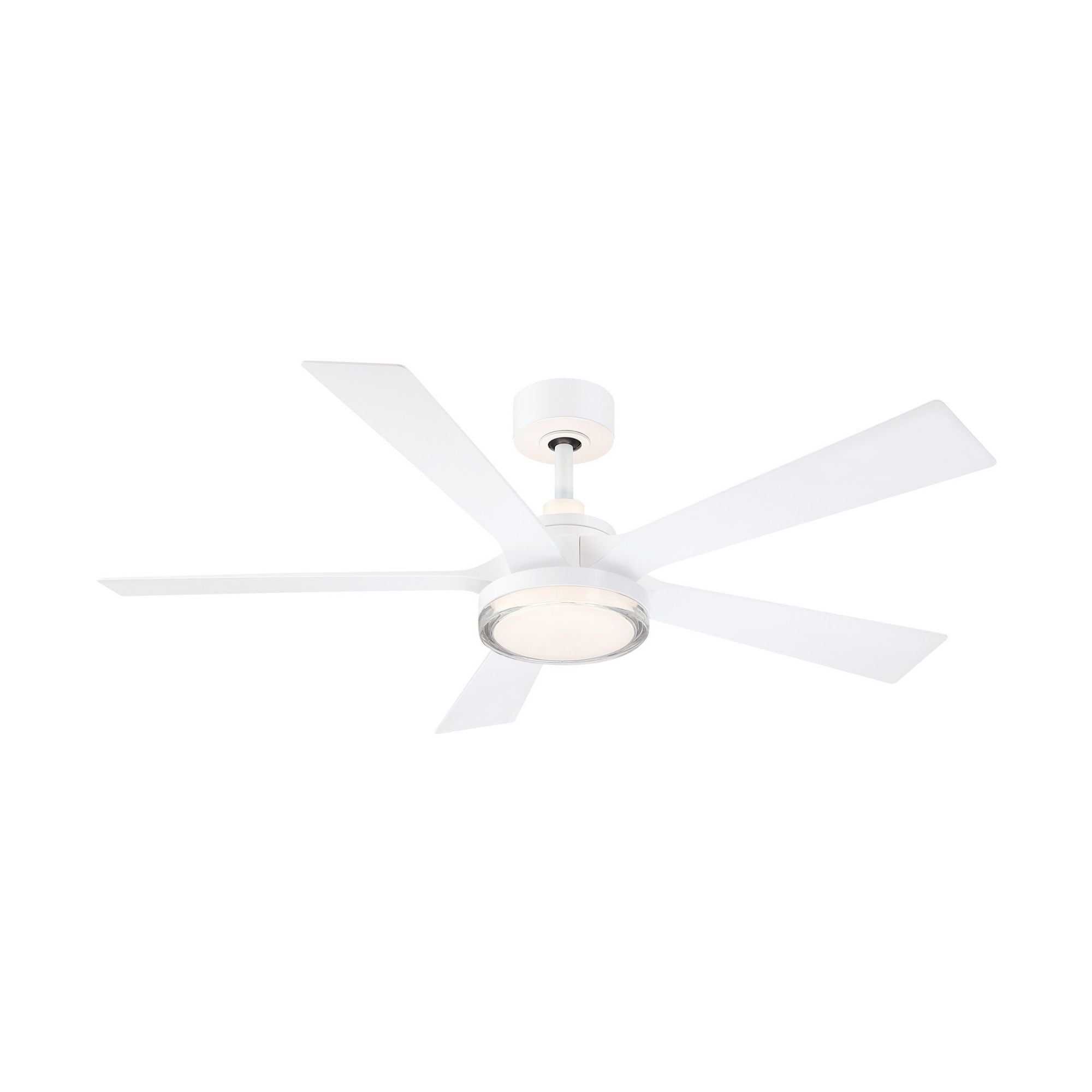 TorchAire 52" White Ceiling Fan with LED CCT Select Light Kit