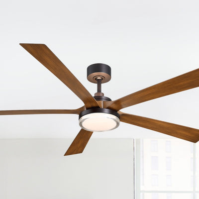 TorchAire 64" Bronze Ceiling Fan with LED CCT Select Light Kit