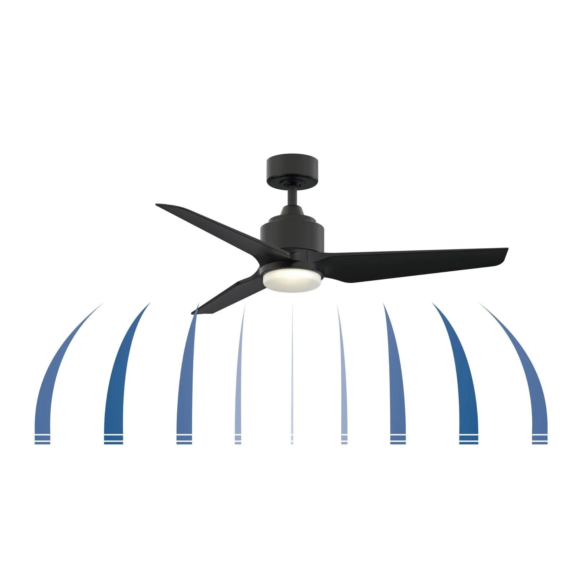 TriAire Custom Black 44" Marine Grade Motor, Blades Sold Separately