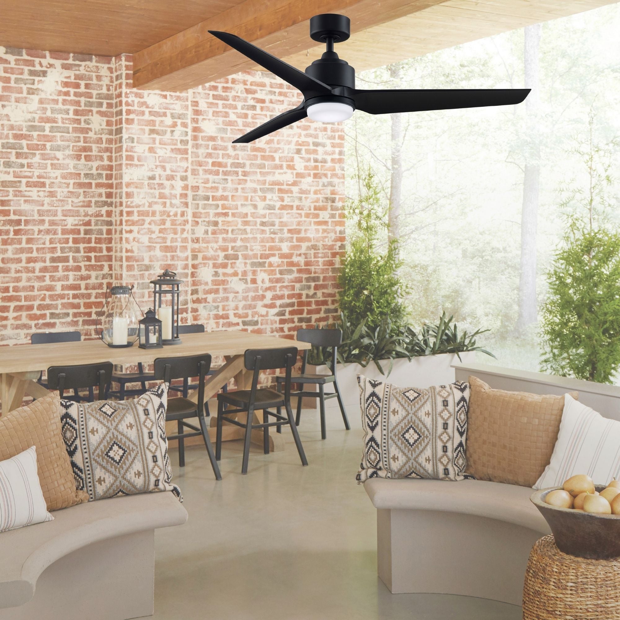 TriAire Custom Black 56" Marine Grade Motor, Blades Sold Separately