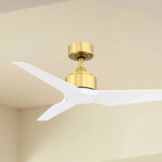TriAire Custom Brushed Satin Brass 44" Motor, Blades Sold Separately