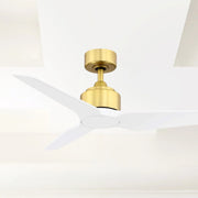 TriAire Custom Brushed Satin Brass 48" Motor, Blades Sold Separately
