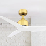 TriAire Custom Brushed Satin Brass 56" Motor, Blades Sold Separately