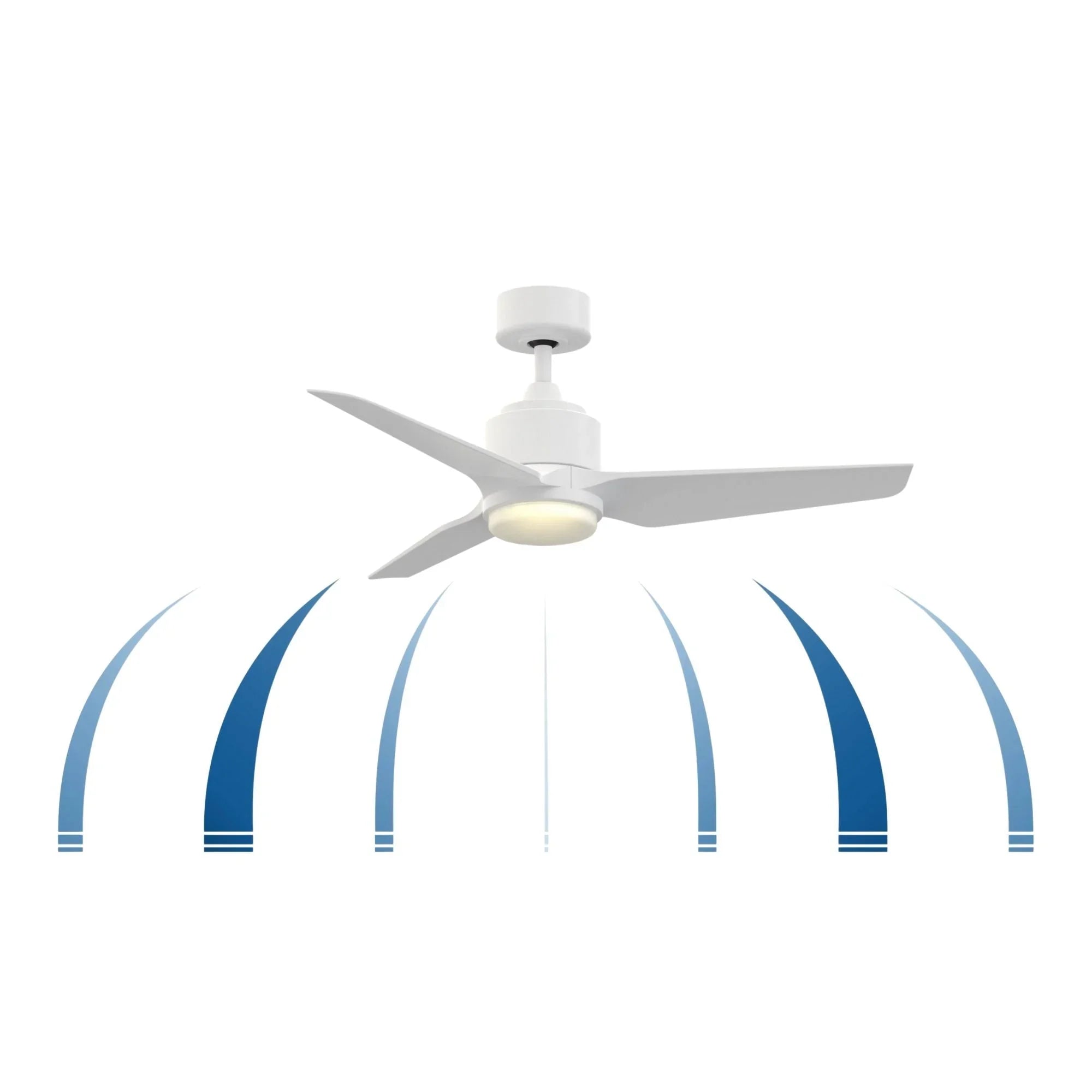 TriAire Custom Matte White 44" Marine Grade Motor, Blades Sold Separately